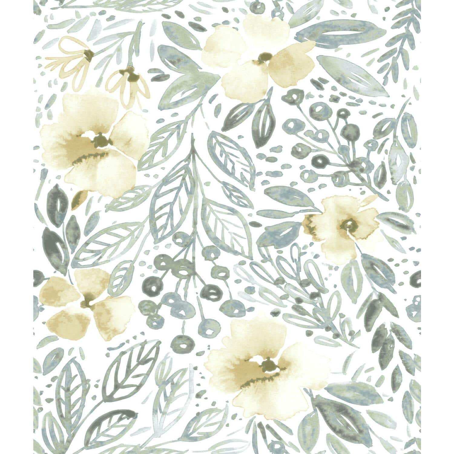 RoomMates Clara Jean April Showers Peel & Stick Wallpaper