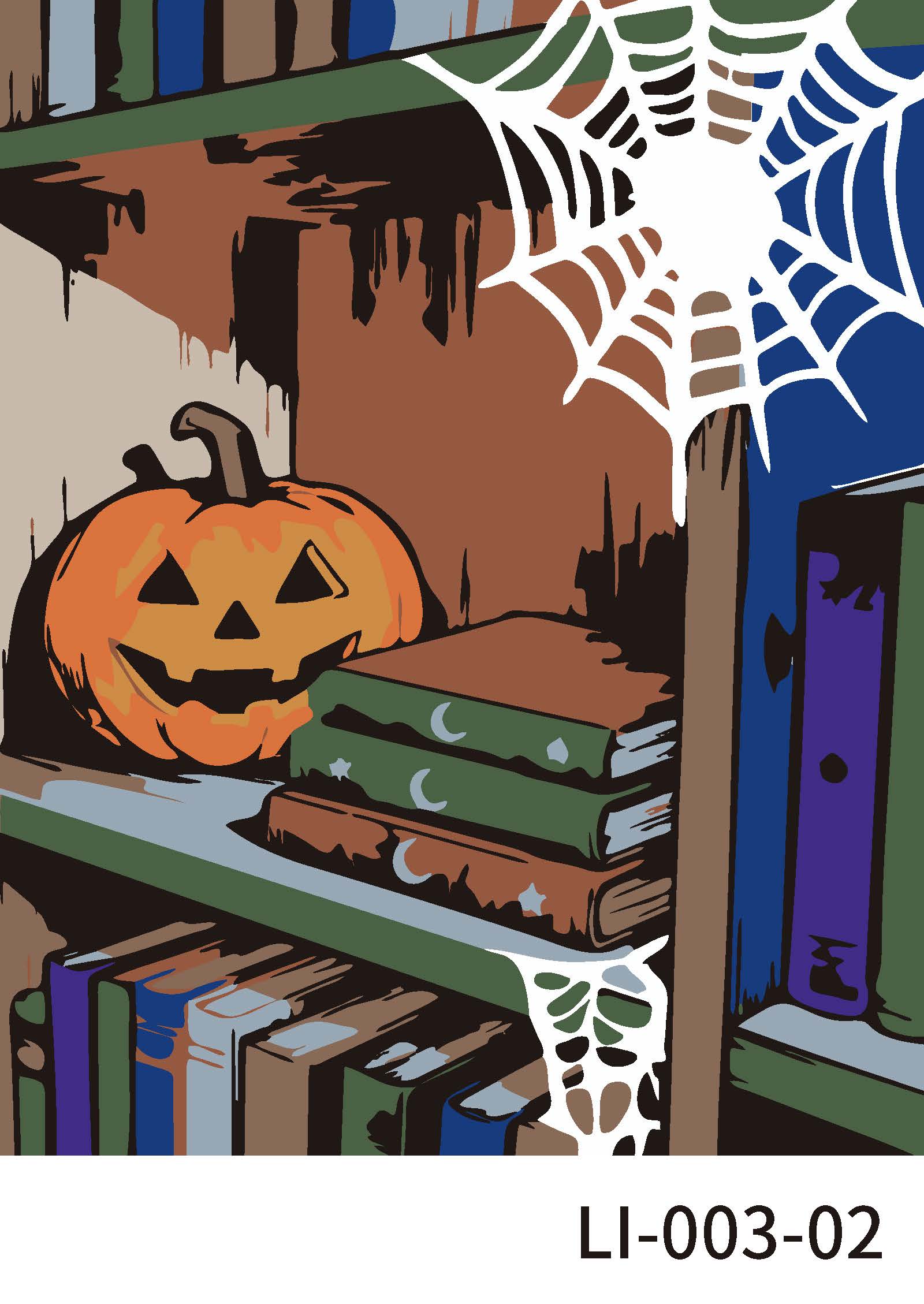 Halloween Library Paint Marker-by-Number Kit by Artist's Loft®