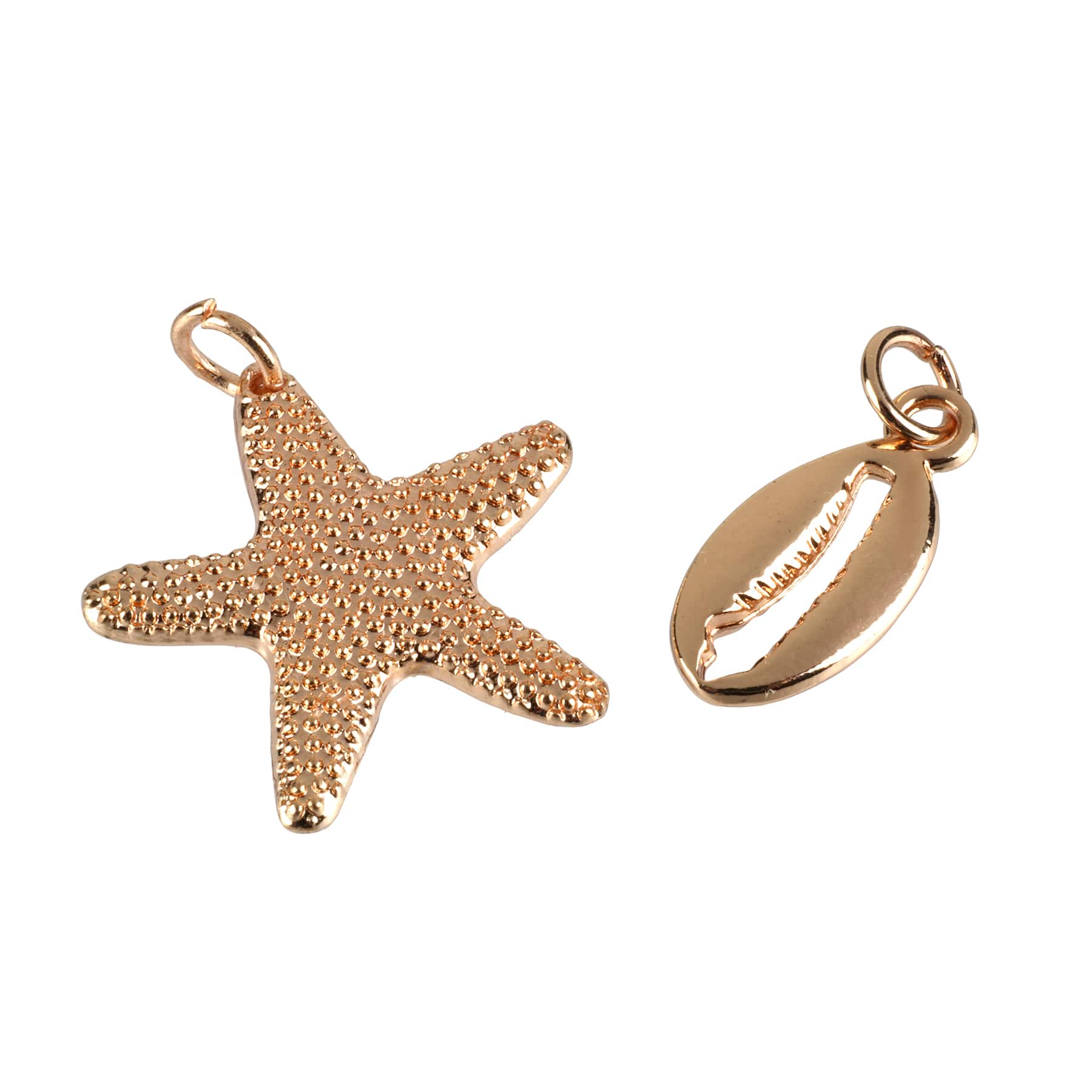 12 Packs: 5 ct. (60 total) Charmalong™ Gold Shell Charms by Bead Landing™