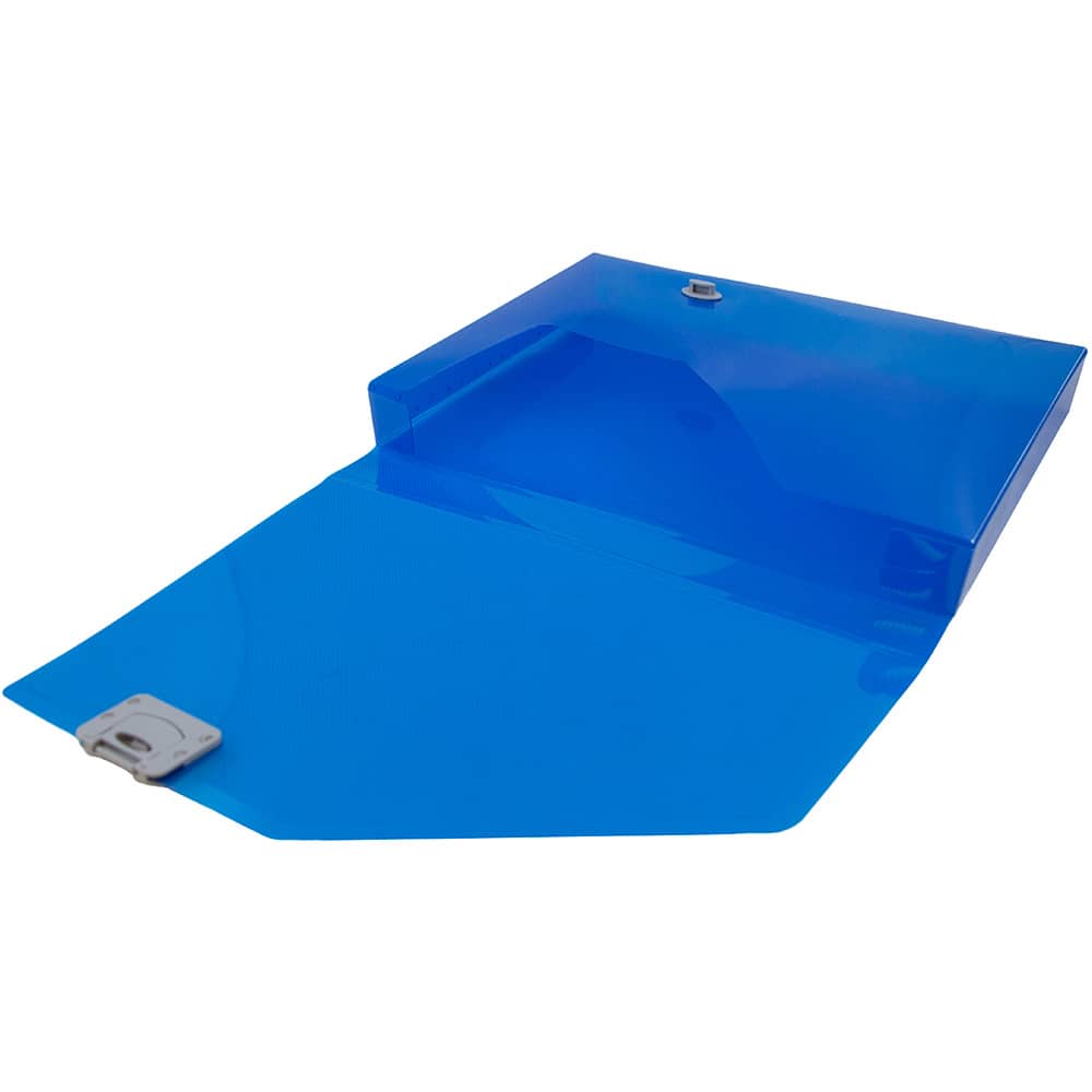 JAM Paper Plastic Box Portfolio with Side Buckle 9.75" x 13.5"