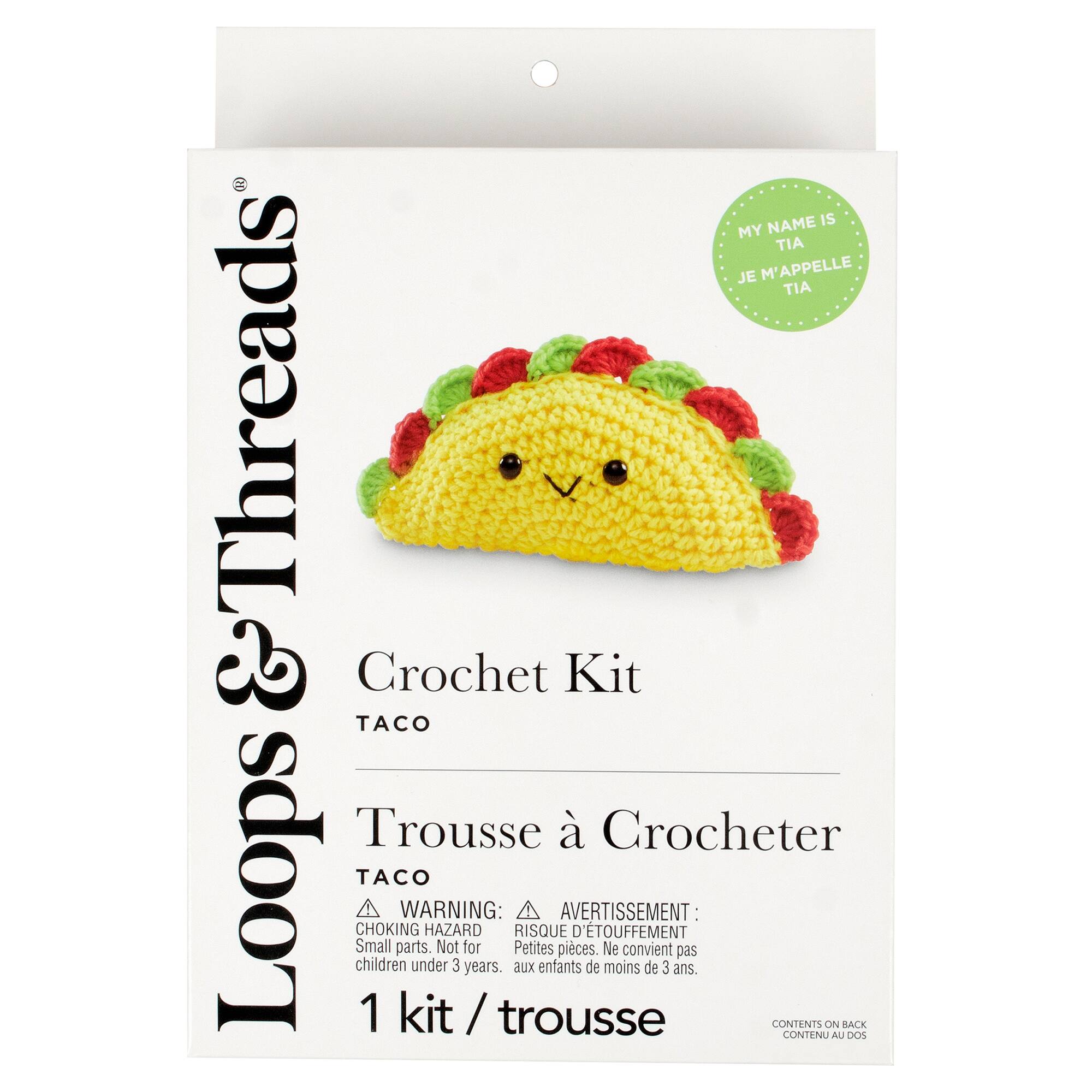6 Pack: Intermediate Taco Amigurumi Crochet Kit by Loops & Threads®