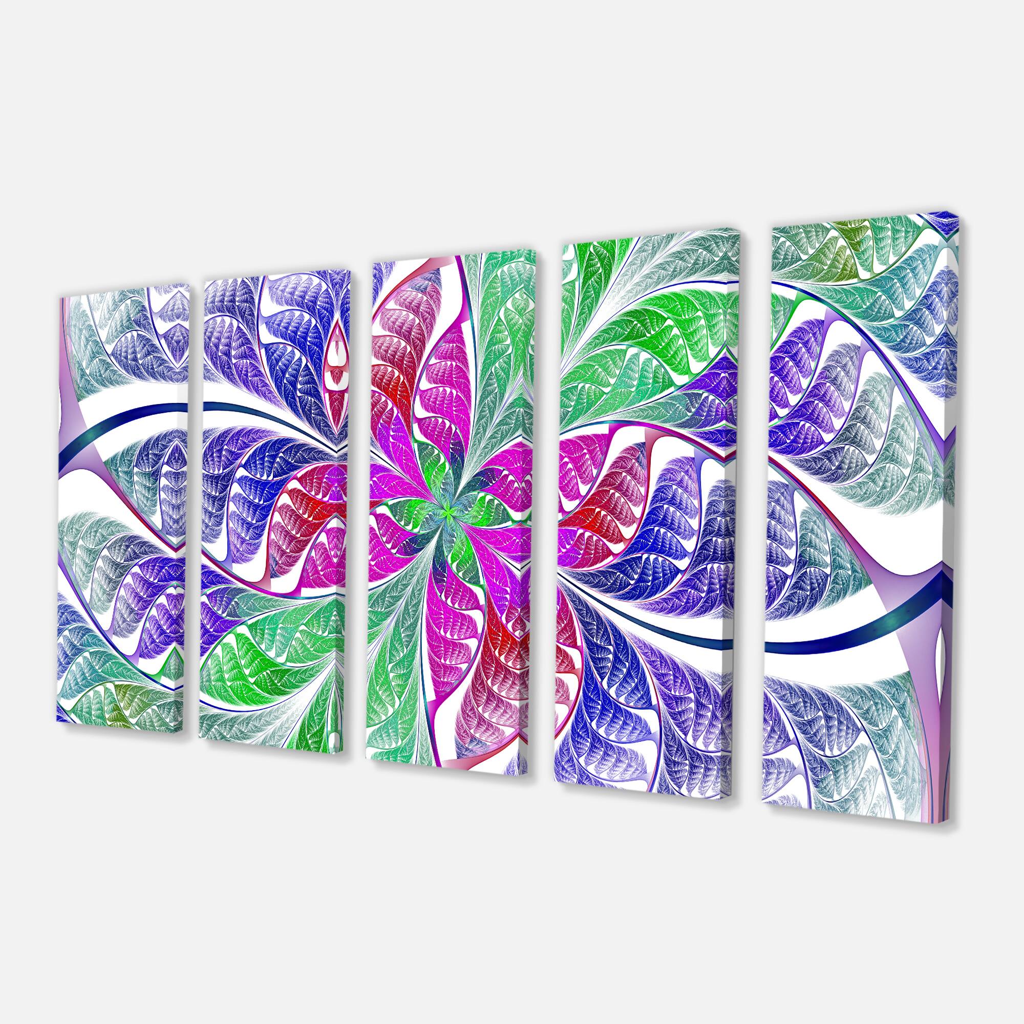 Designart - Flower like Fractal Stained Glass