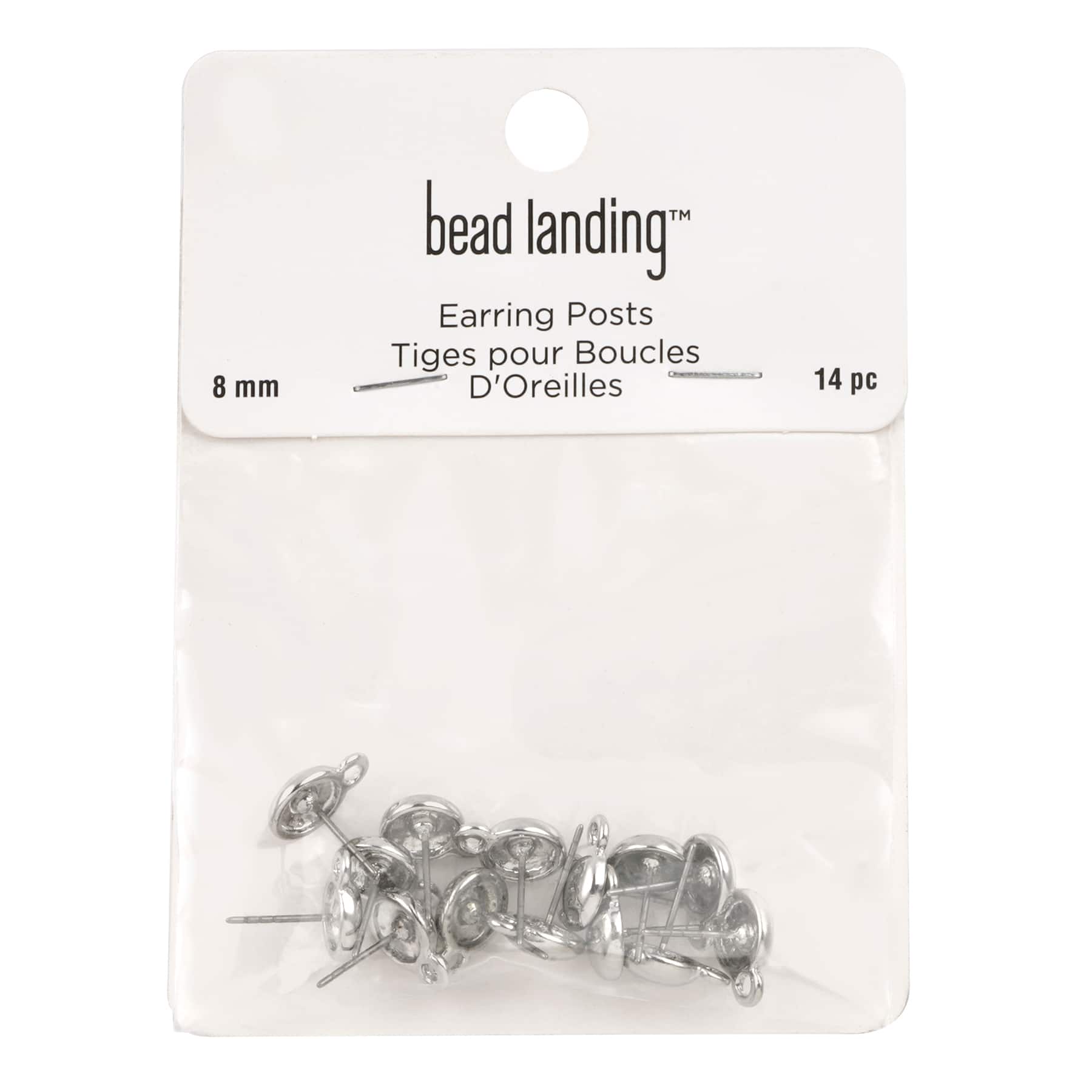 12 Packs: 14 ct. (168 total) 8mm Earring Posts by Bead Landing™