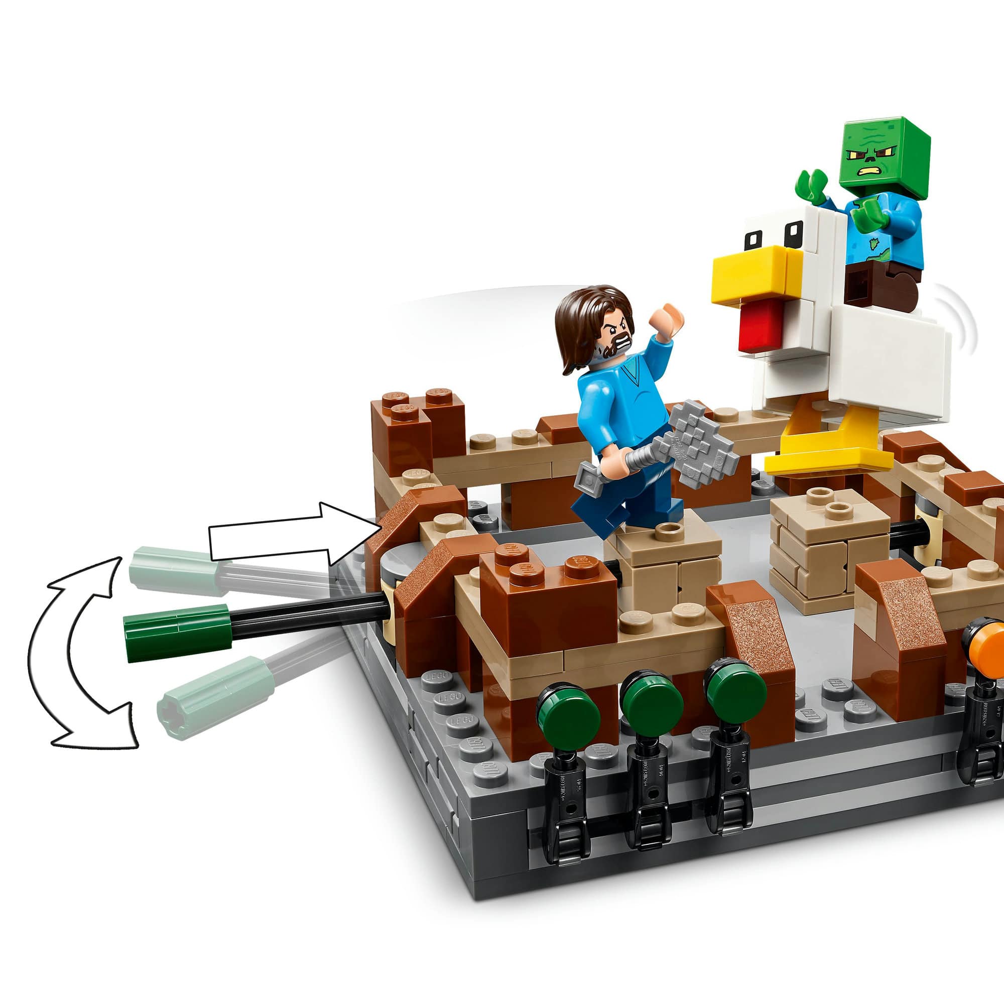 LEGO® Minecraft® Woodland Mansion Fighting Ring Gamer Toy with Mob Figures 21272
