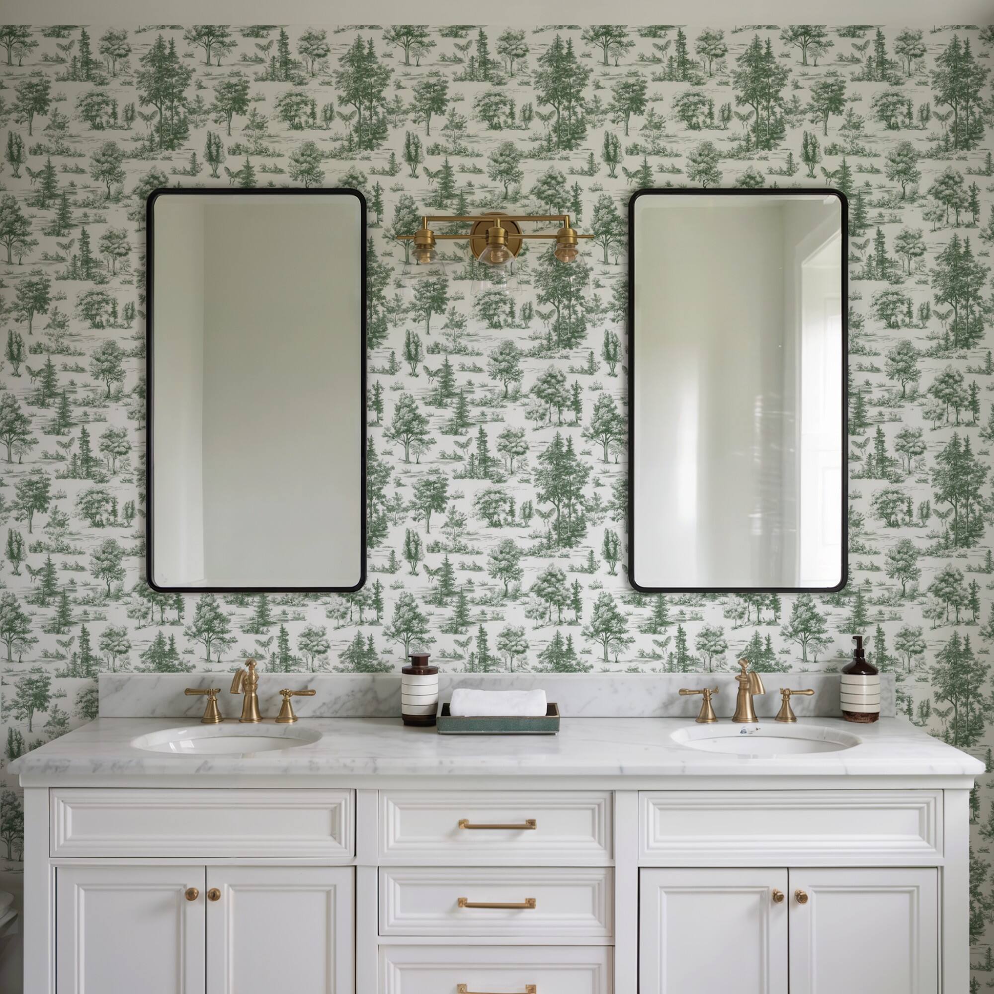 Designs Direct Mothman Novelty Toile Peel & Stick Wallpaper