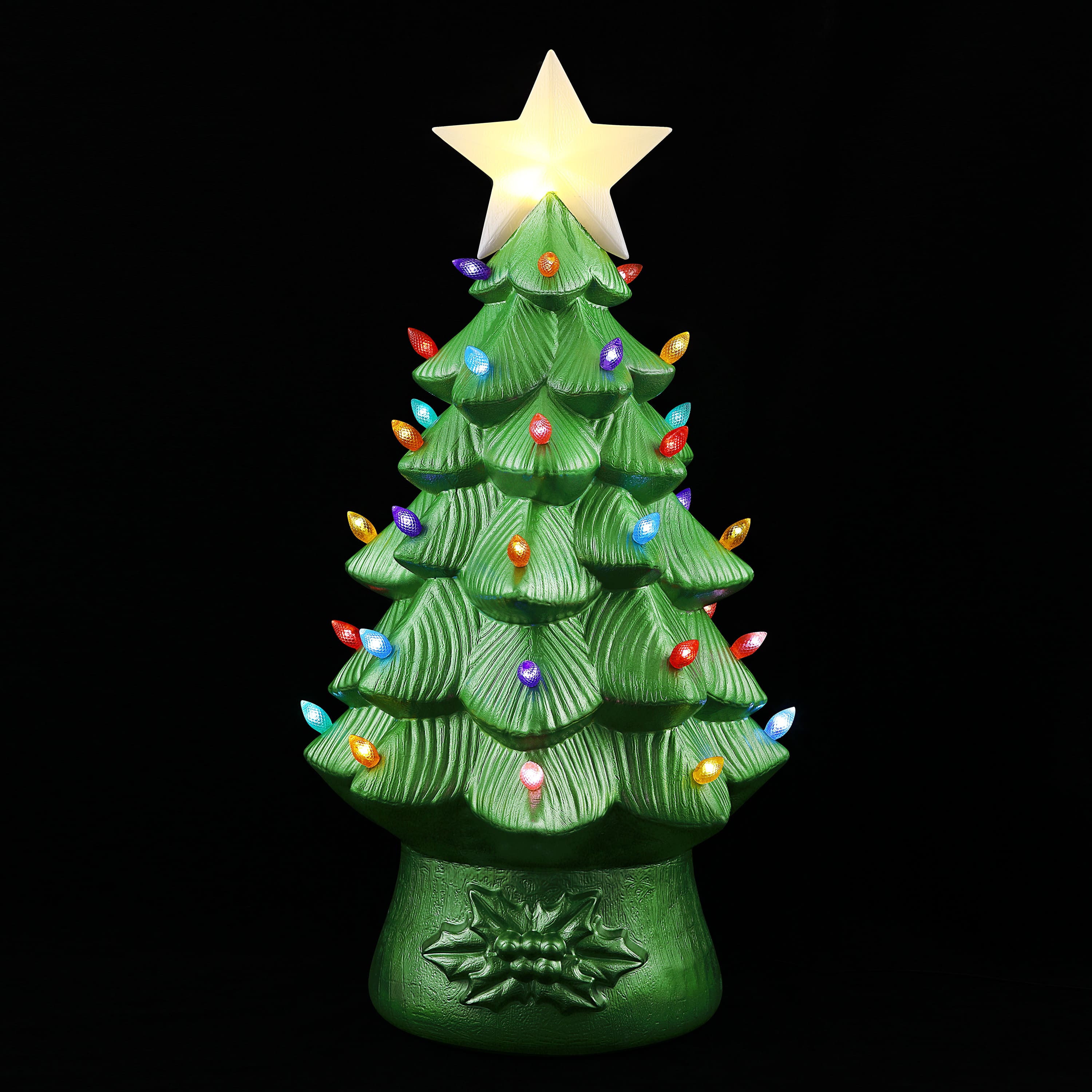 Mr. Christmas 40" Blow Mold Nostalgic Round Tree
