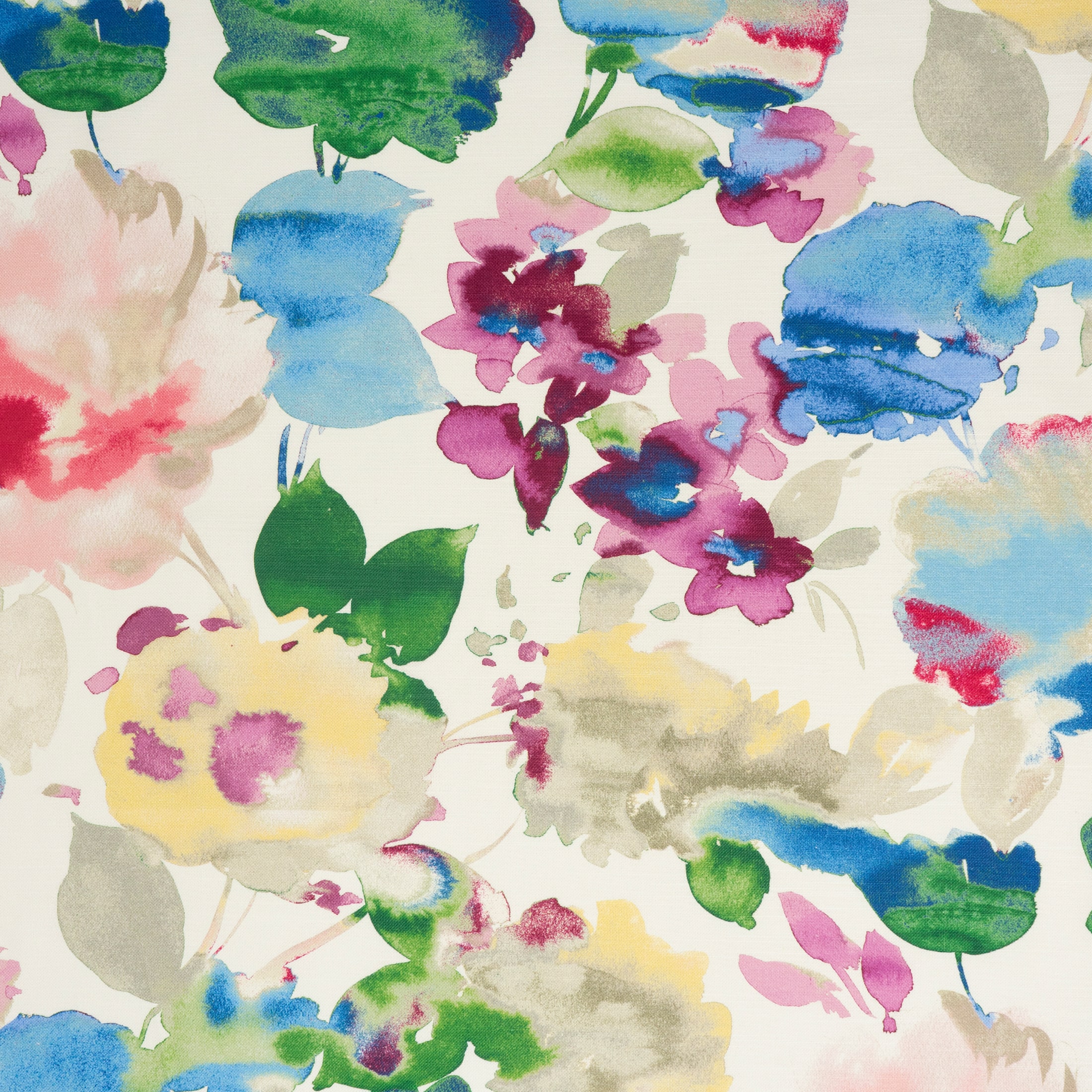 Waverly Aqua Fleur Bloom Upholstery Cotton Fabric