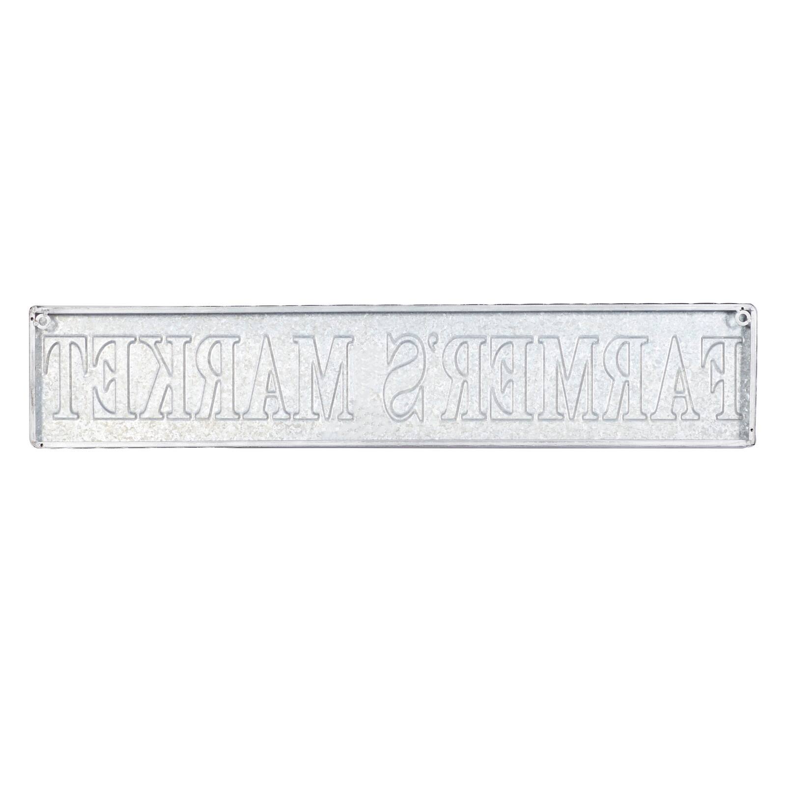 36" Gray Metal Farmhouse Sign Wall Décor