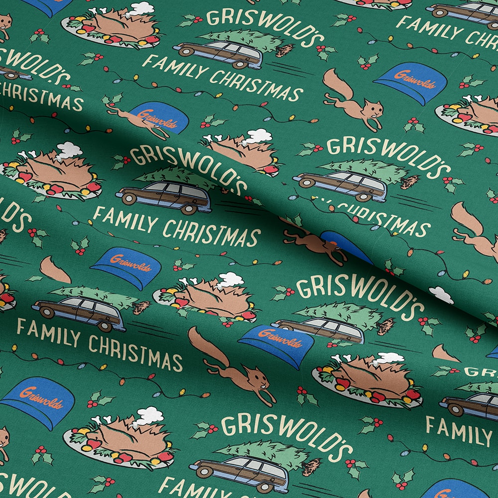 National Lampoon's Green Christmas Vacation Cotton Quilting Fabric