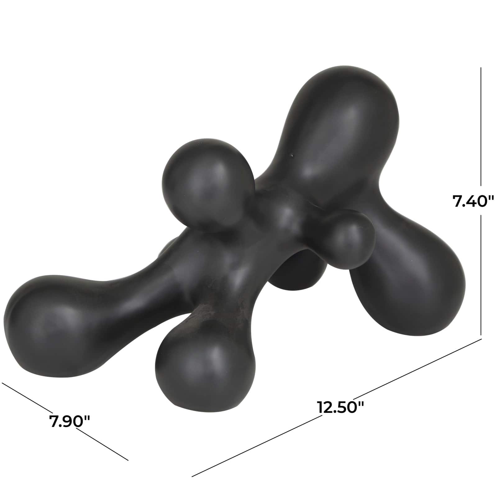 CosmoLiving by Cosmopolitan 13" Porcelain Molecule Abstract Sculpture
