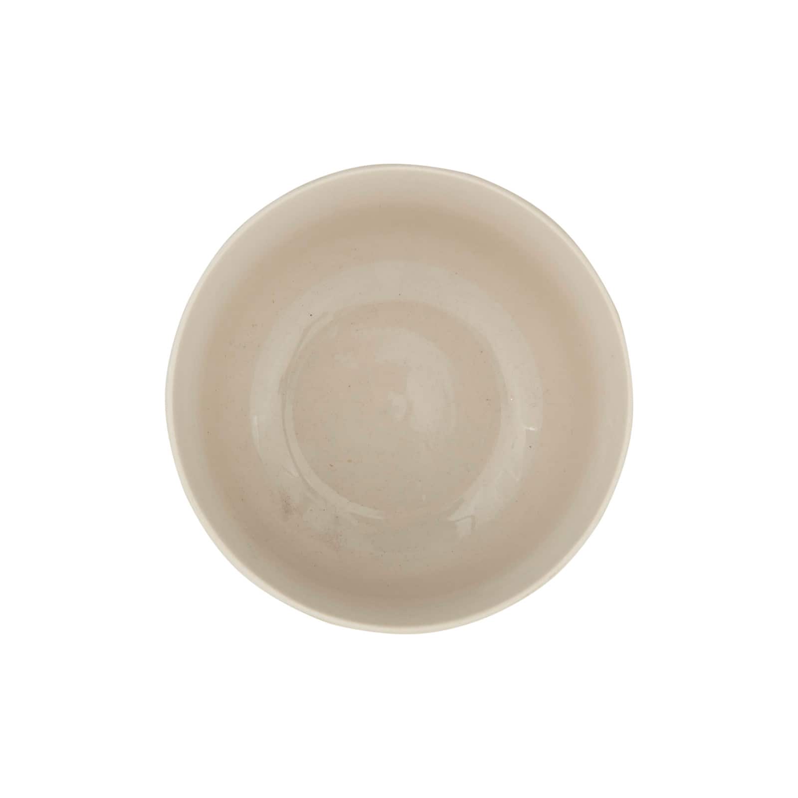 Hello Honey® White Hand Stamped & Embossed Green Pattern Stoneware Bowl Set