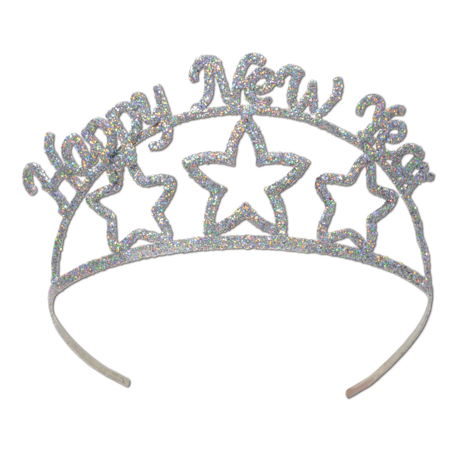 Beistle Glittered Metal Happy New Year Tiara