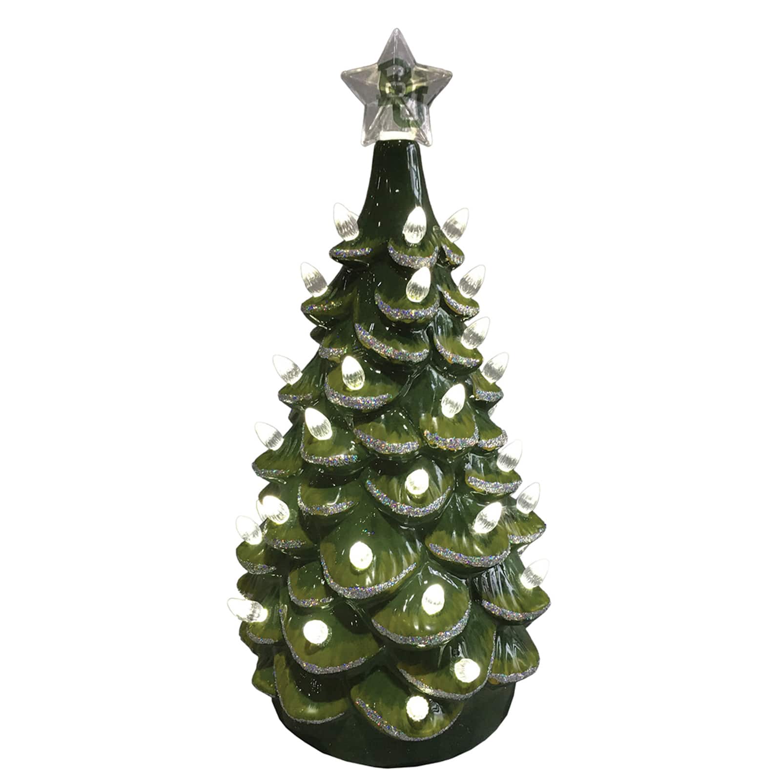 Santa's Workshop 14" NCAA College Team Ceramic LED Christmas Tree By Santasworkshop in Baylor University | 7" x 7" x 14" | Michaels®