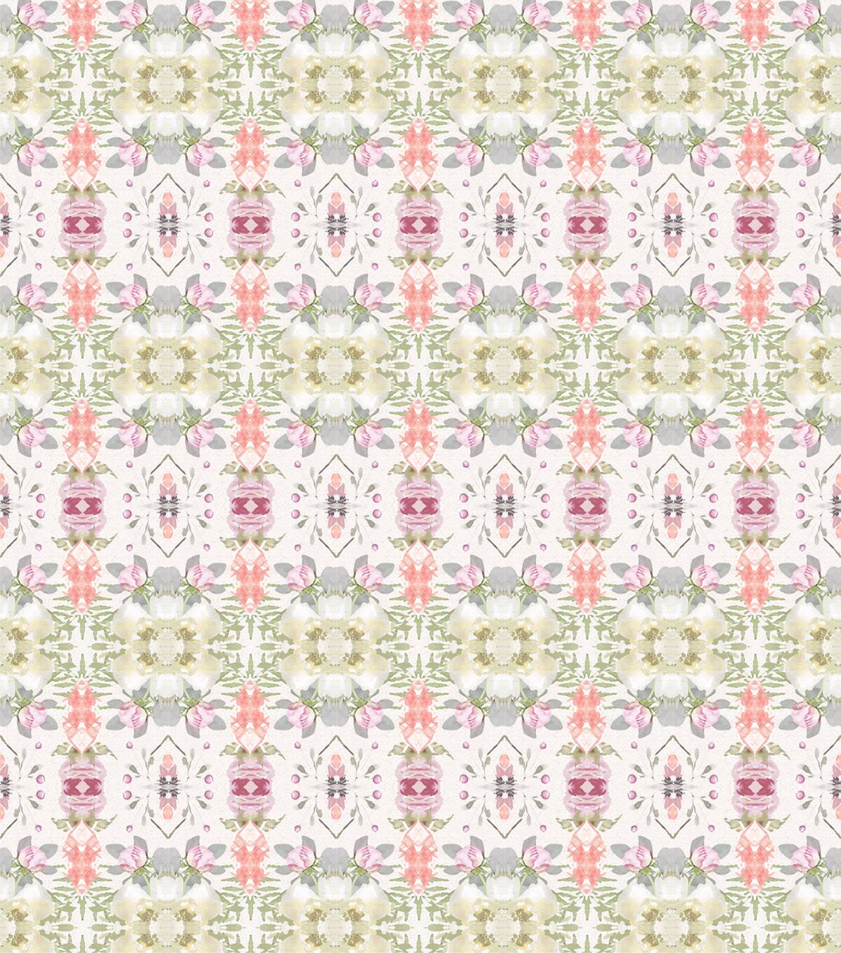 Suzanne Nicoll Mirrored Geometric Cotton Fabric