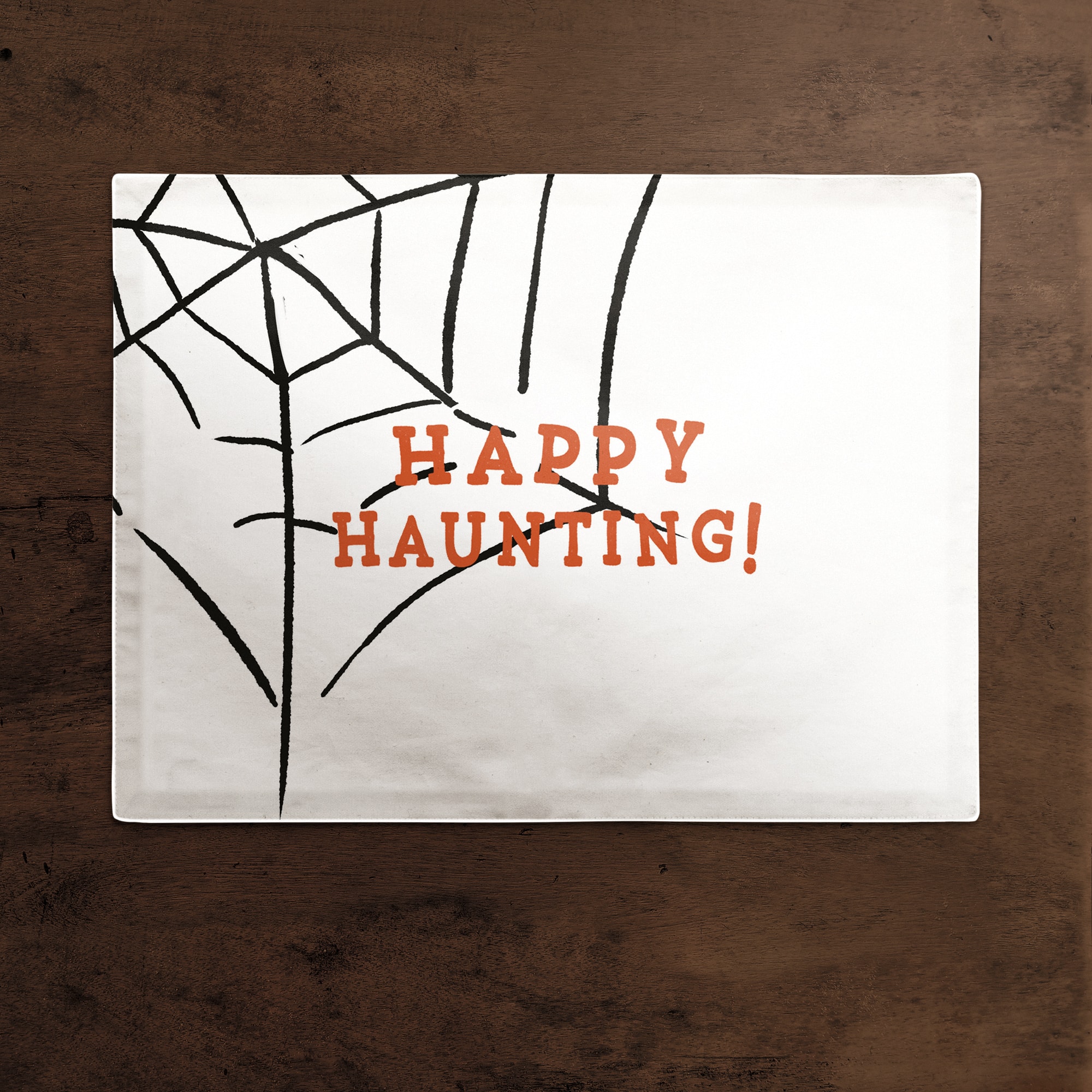 Haunting Web Polyester Twill Placemat