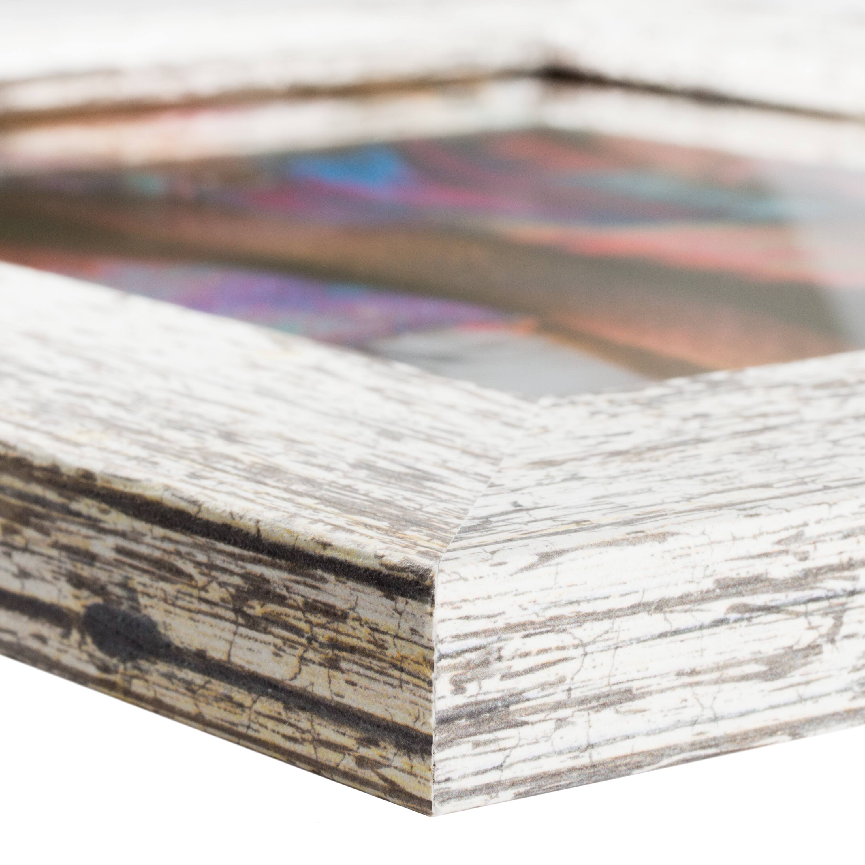 4 Pack American Barn Alabaster White Picture Frame with Mat by Craig Frames