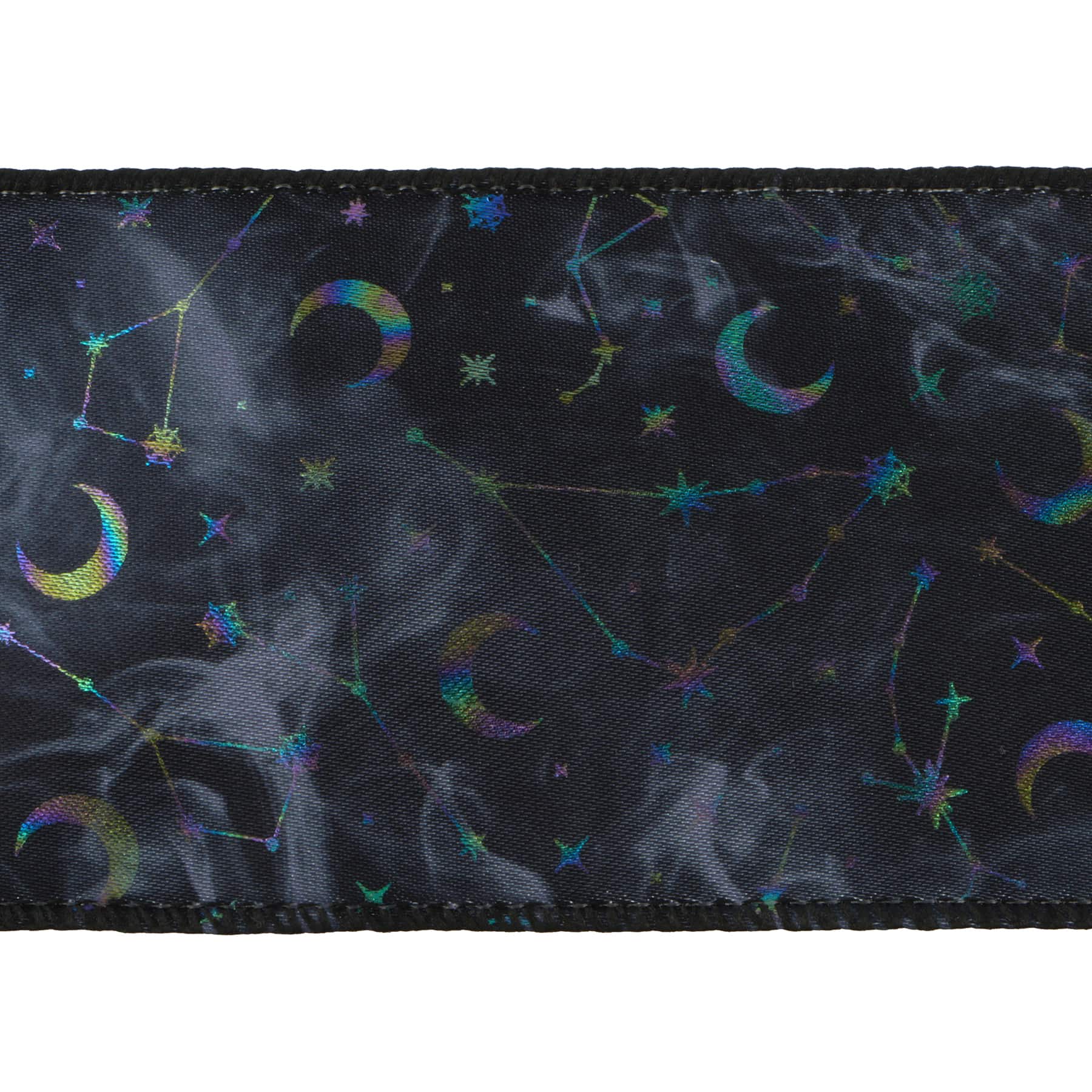 2.5" x 6.6yd. Black Foil Sky Wired Ribbon by Celebrate It®