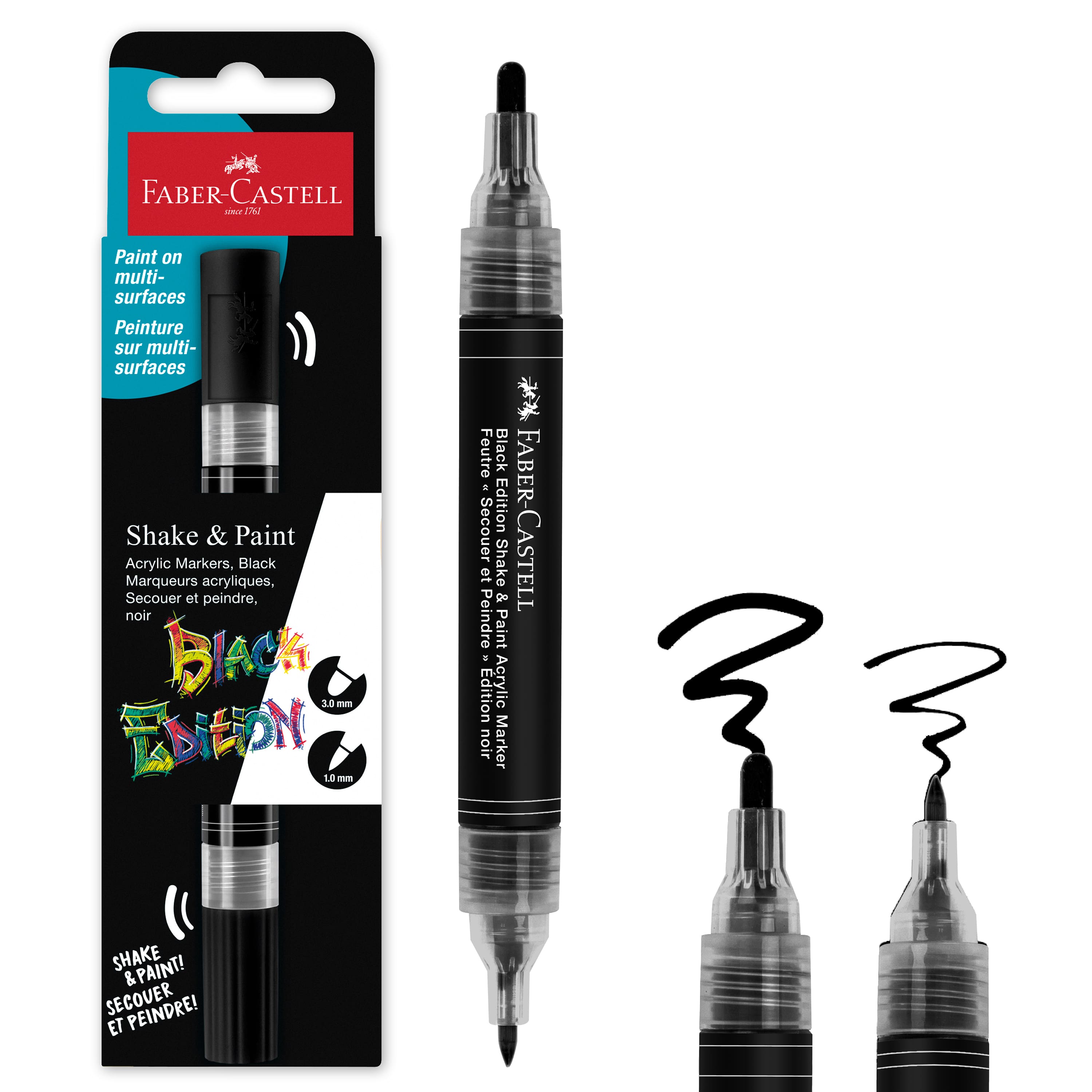 Faber-Castell® Black Edition Shake & Paint Black Acrylic Marker