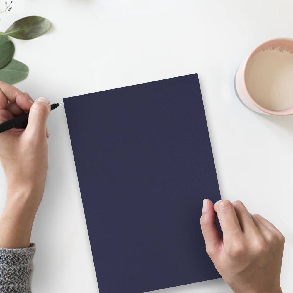 JAM Paper Navy Blue Matte 8.5" x 11" 80lb. Cardstock, 250 Sheets