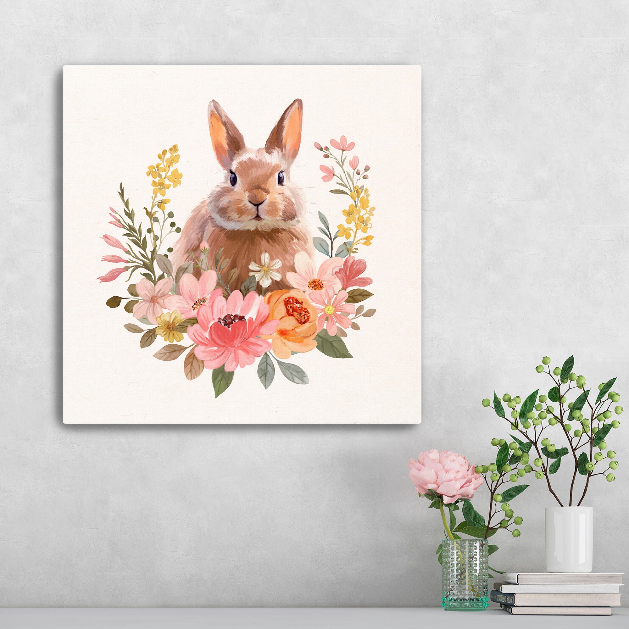 Lumaprints Spring Bunny Canvas Giclée Art