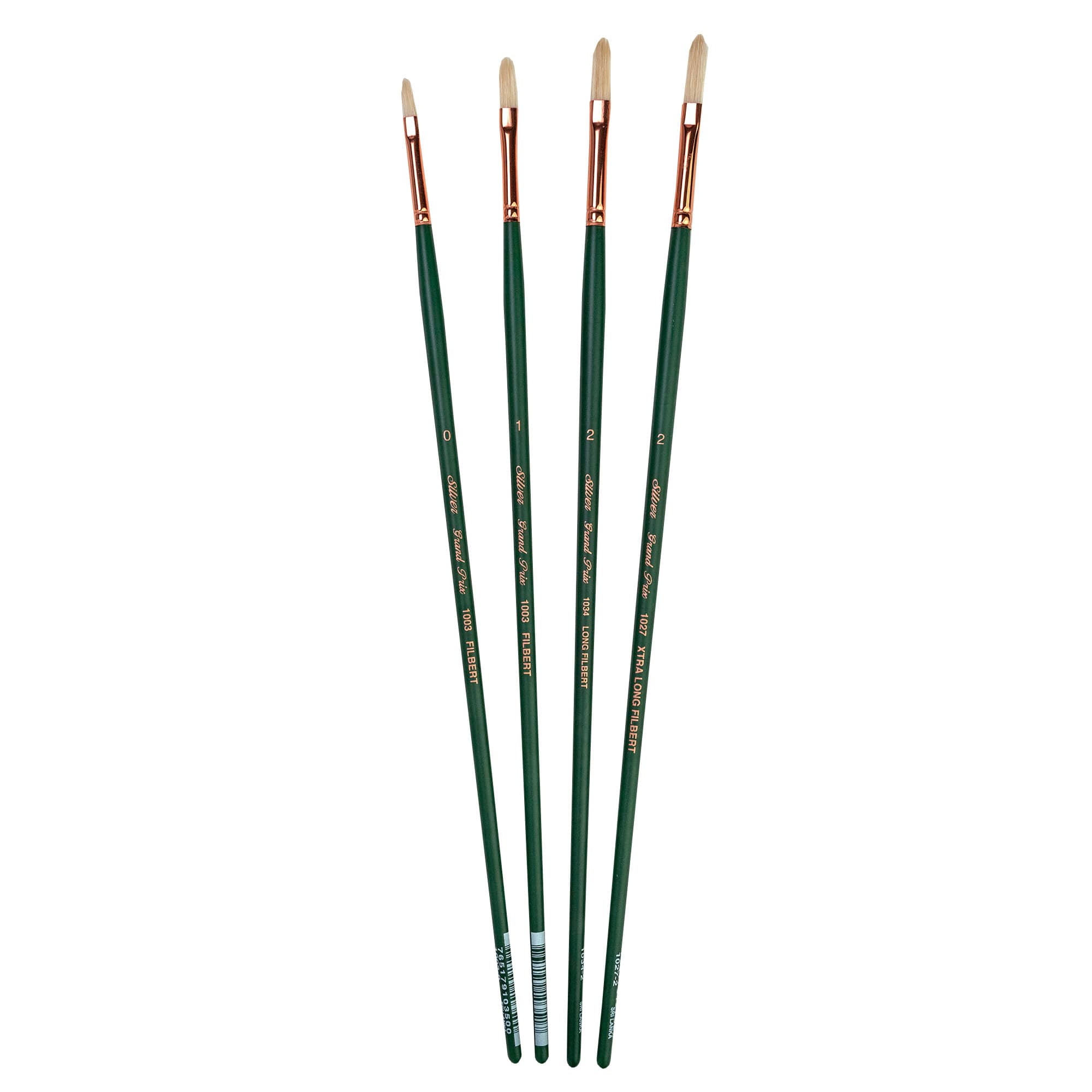 Silver Brush Limited Grand Prix® 4 Piece Multilength Filberts Brush set