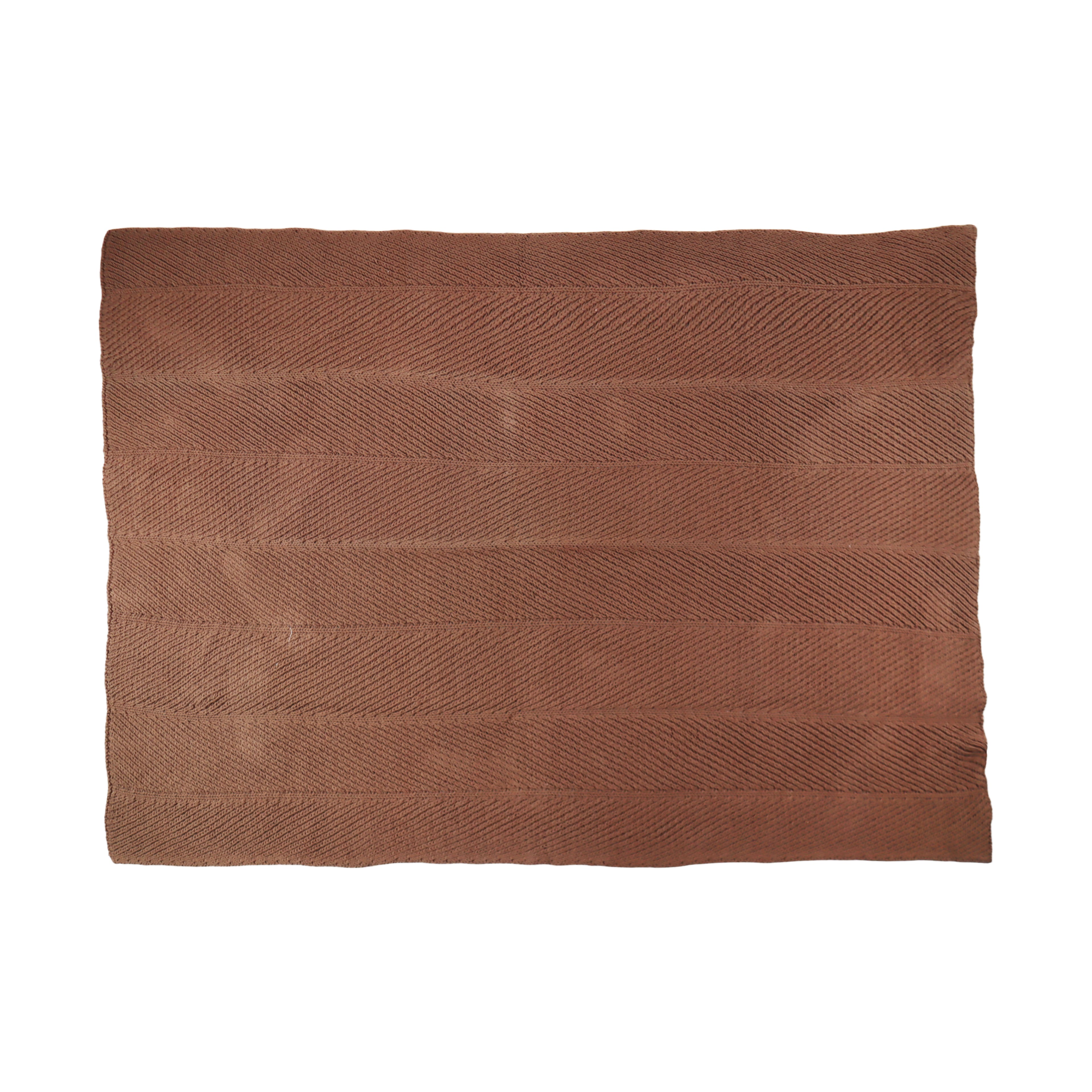 50" x 60" Light Brown Cotton Knit Throw by Ashland®