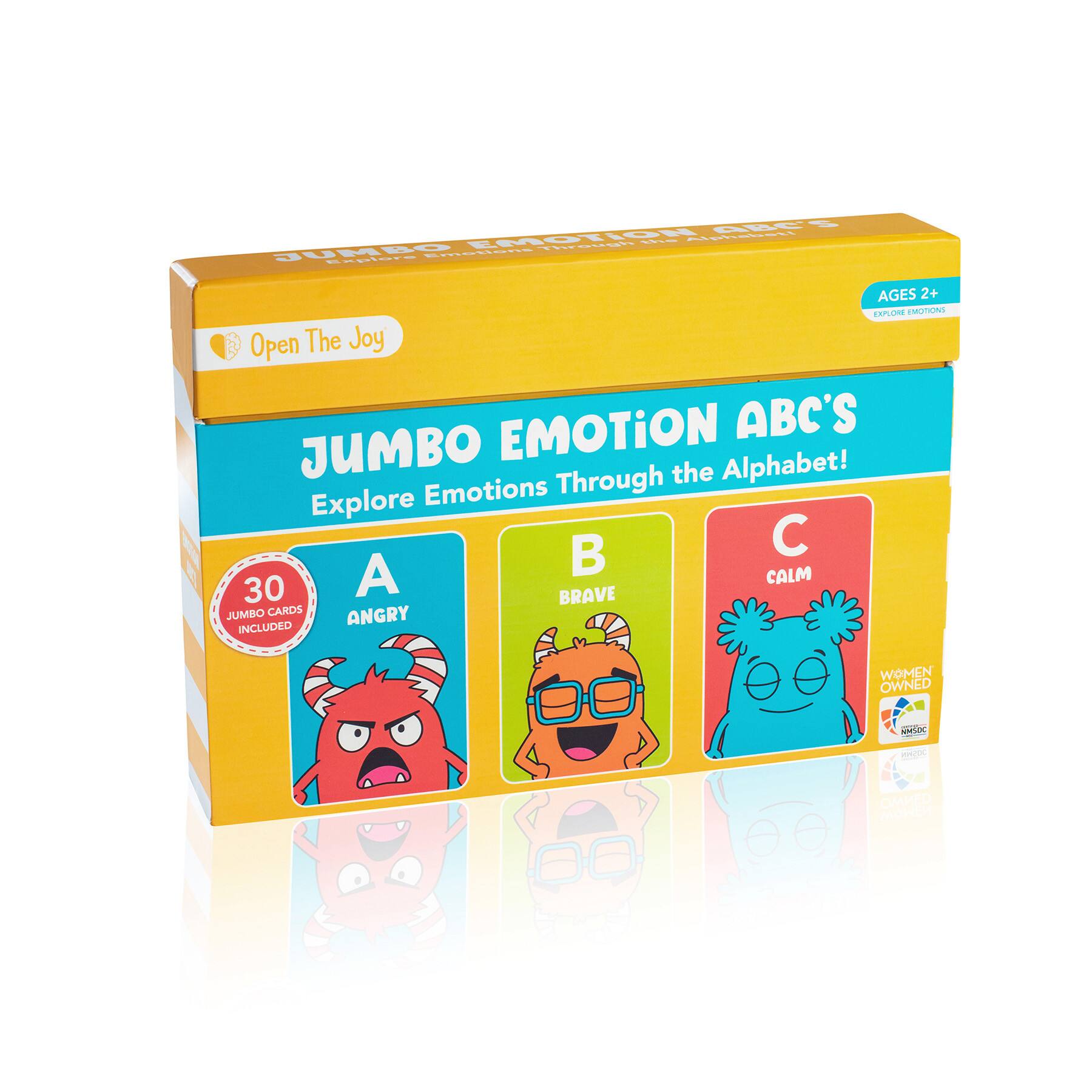 Open the Joy Jumbo ABC Emotion Cards Set