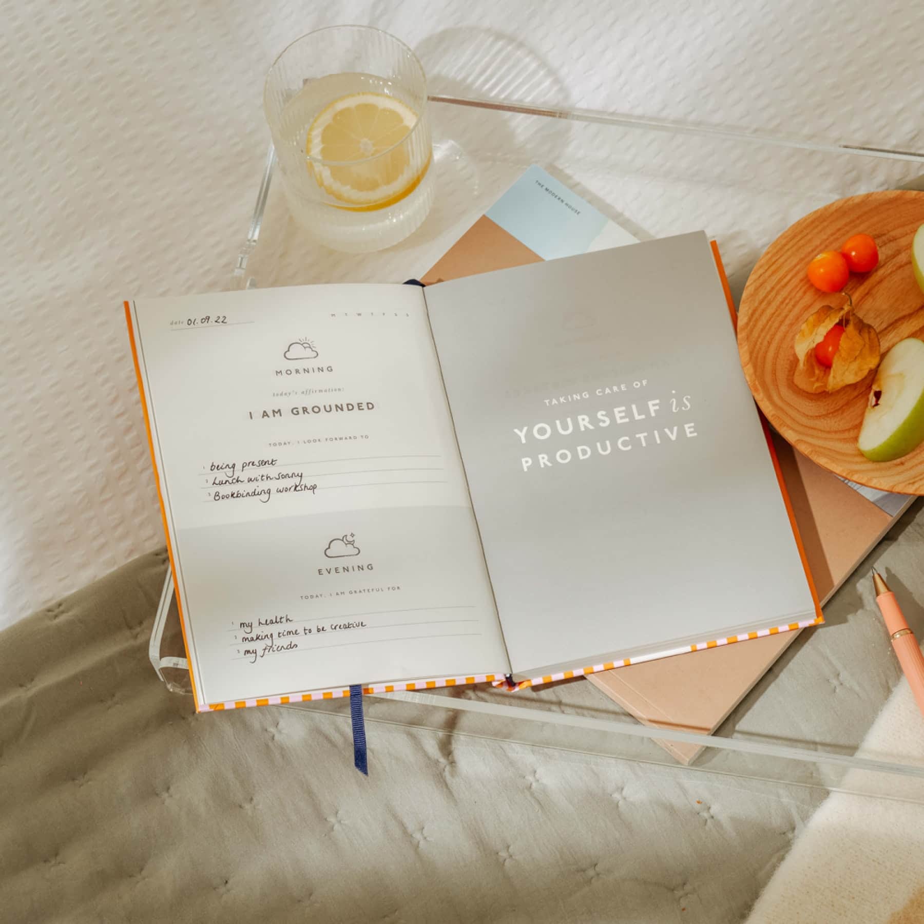 Papier 6" x 8.5" Stay Grounded Hardcover Guided Gratitude Journal