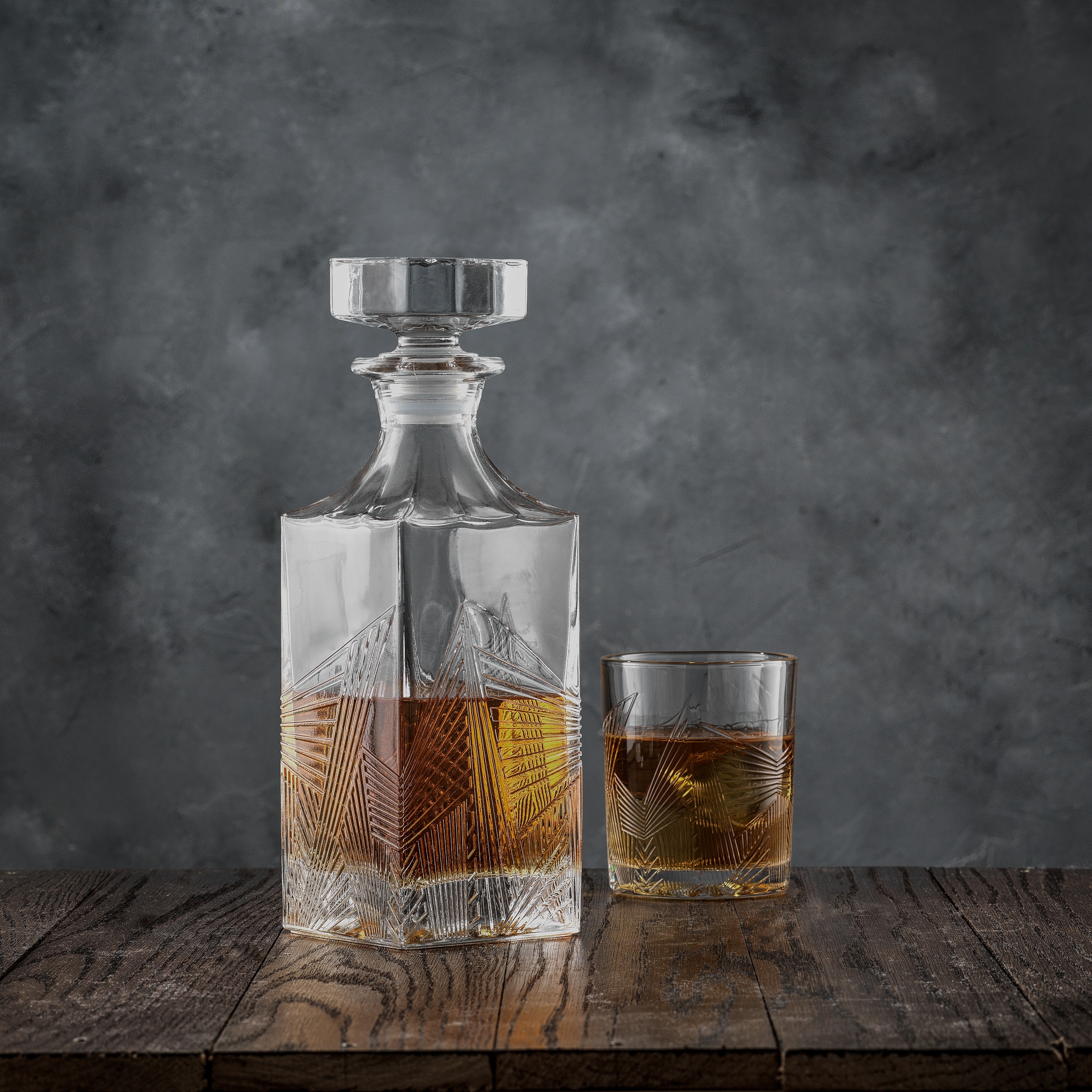JoyJolt® 27oz. Gatsby Art Deco Whiskey Decanter
