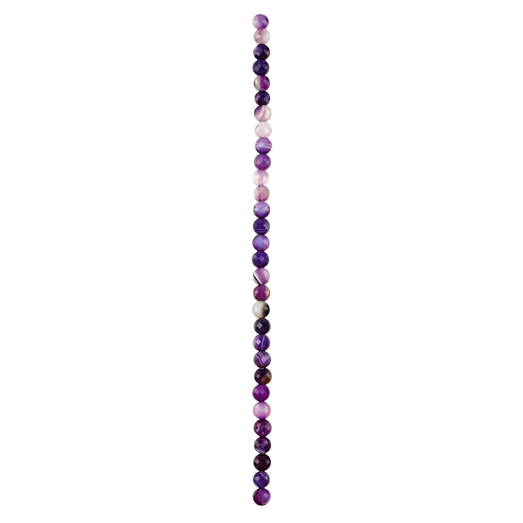 12 Pack: Purple Faceted Agate Coin Beads by Bead Landing