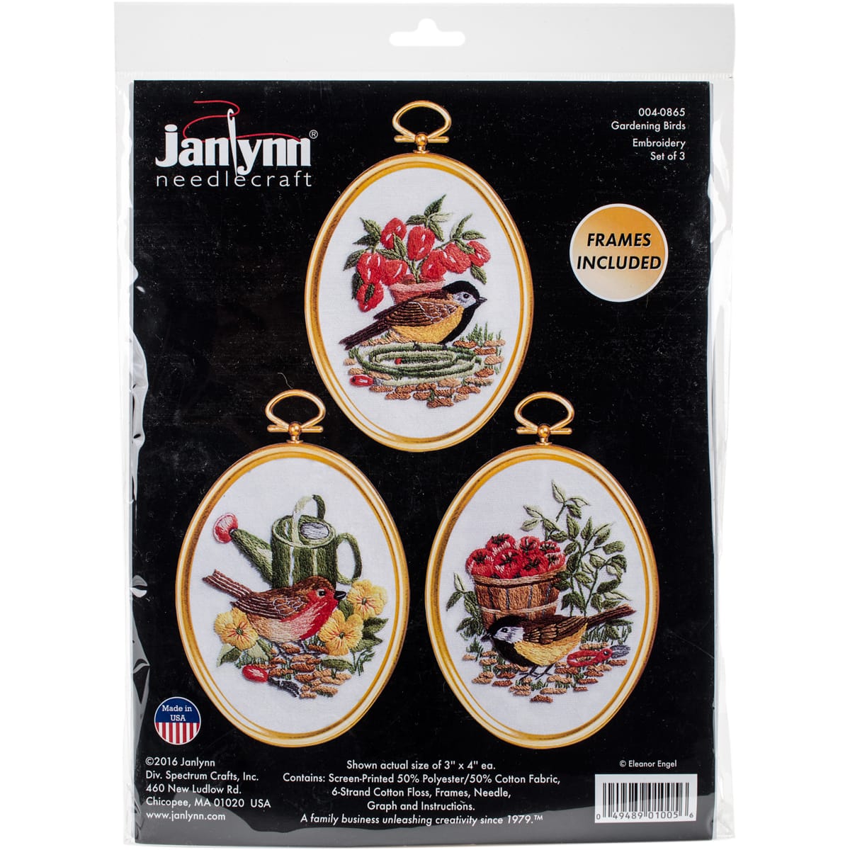 Janlynn® Gardening Birds Embroidery Kit Set
