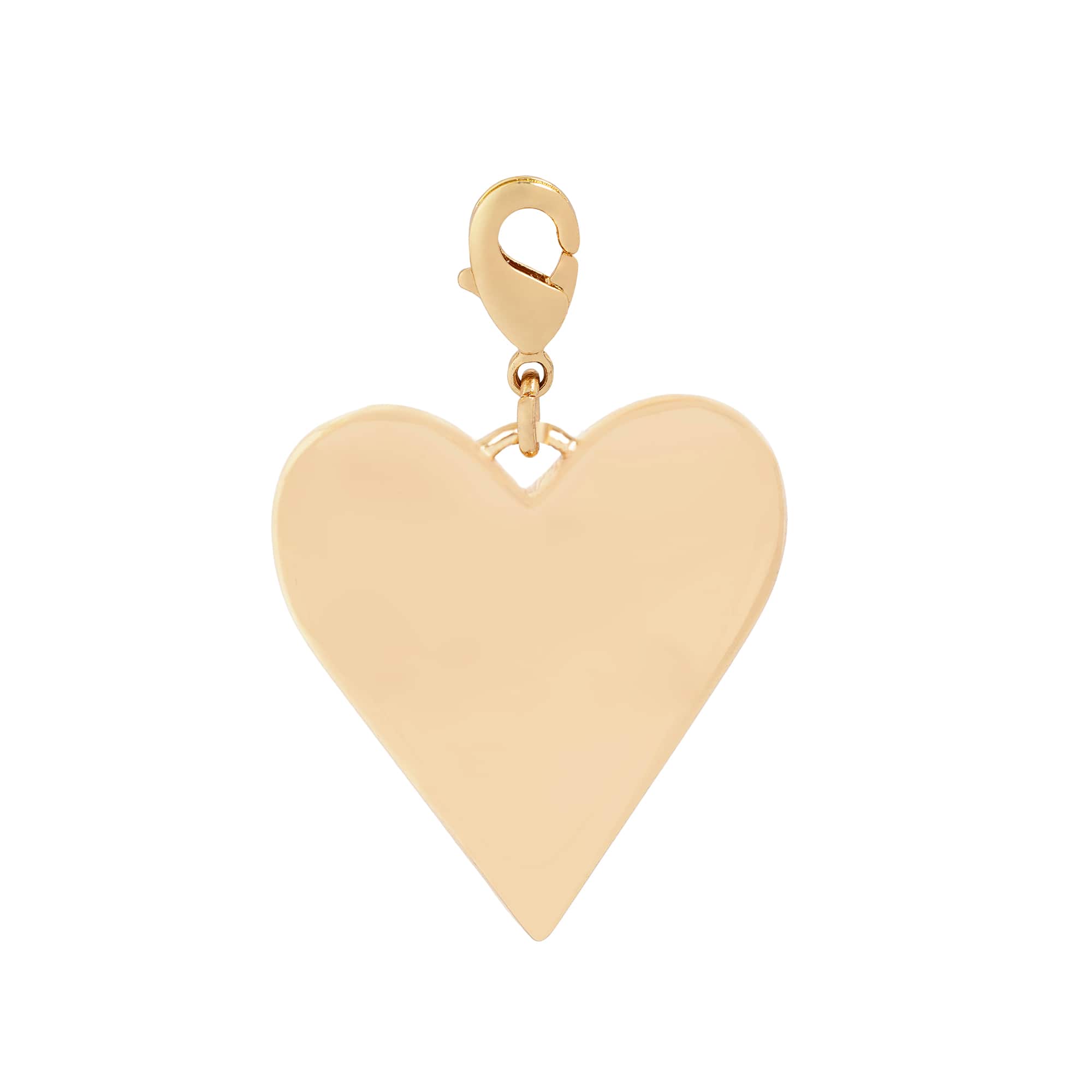 Gold Rainbow Gem Heart Austrian Crystal Charm by Bead Landing™