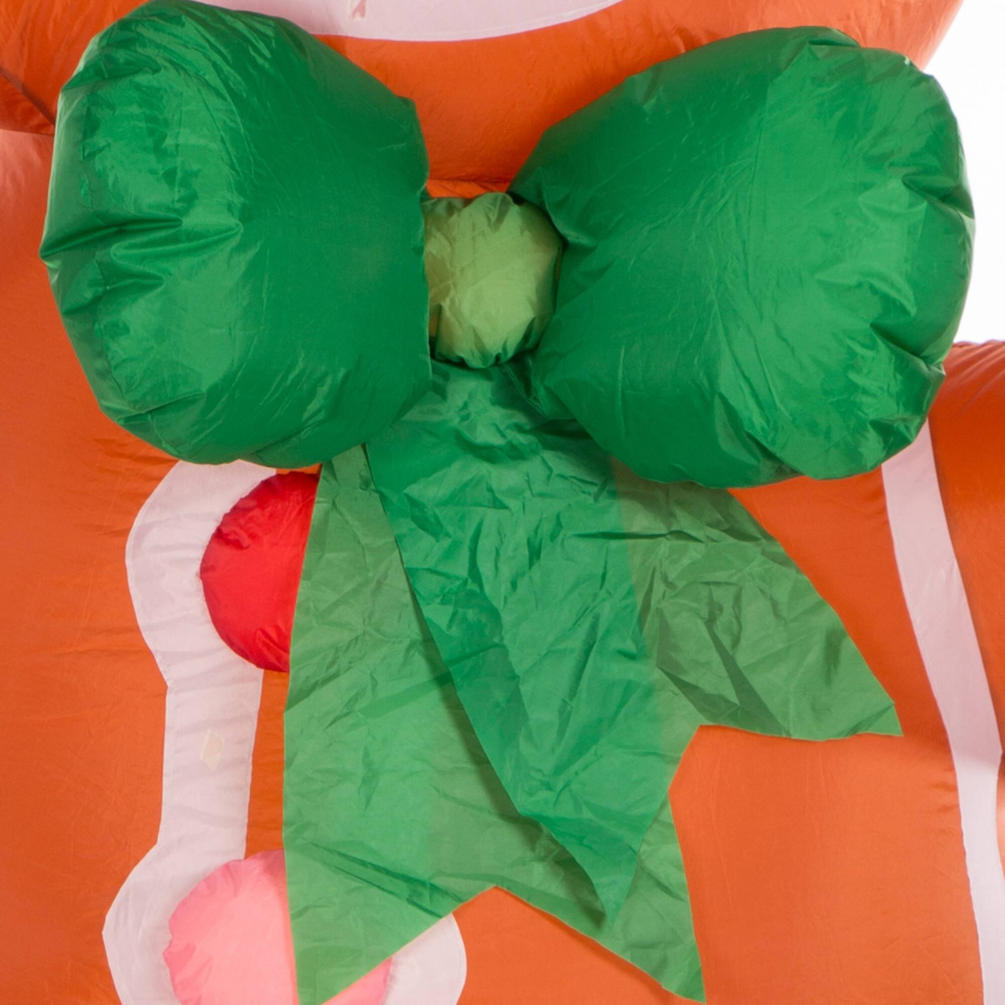 Glitzhome® 8ft. LED Inflatable Gingerbread Man