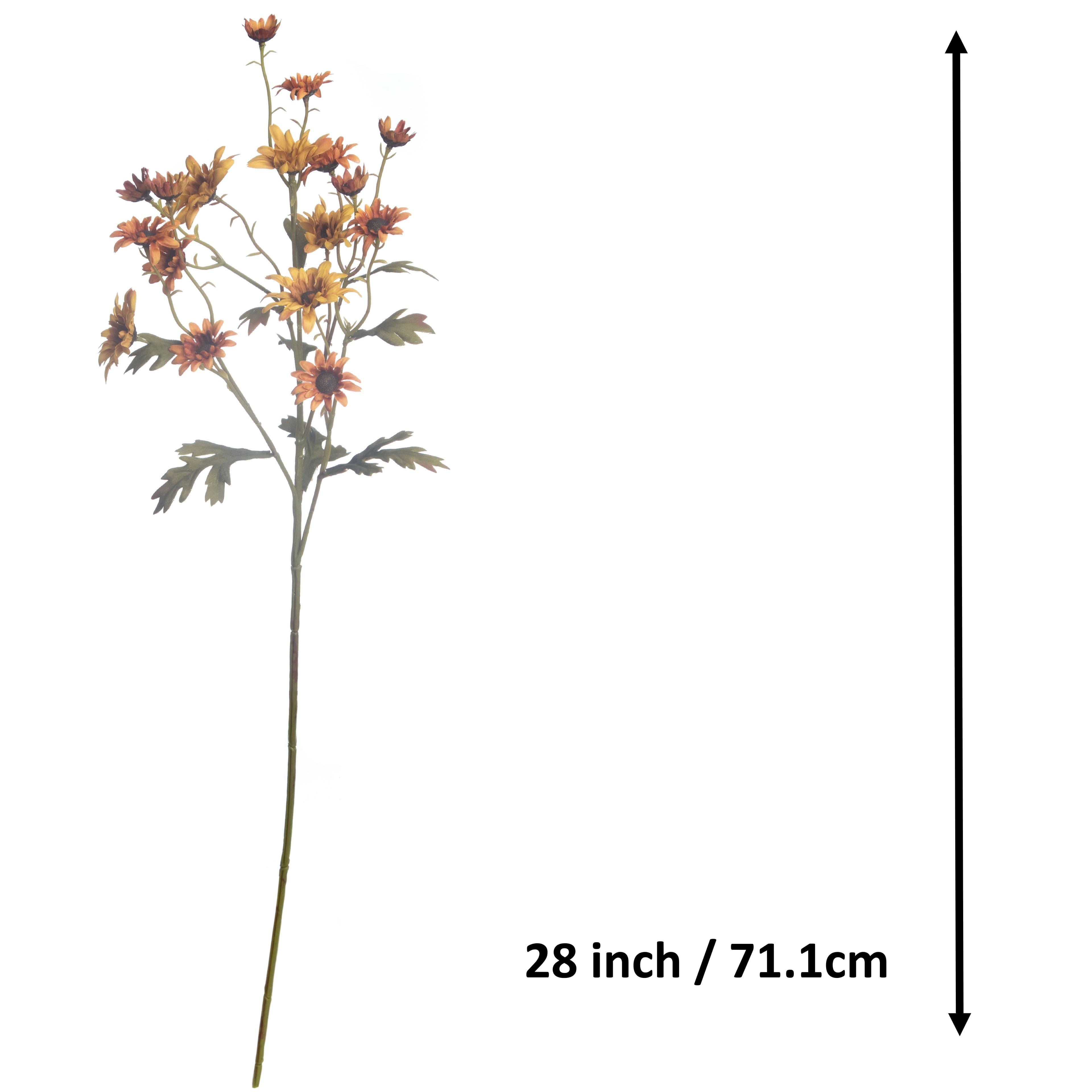 28" Yellow & Orange Mini Daisy Stem by Ashland®