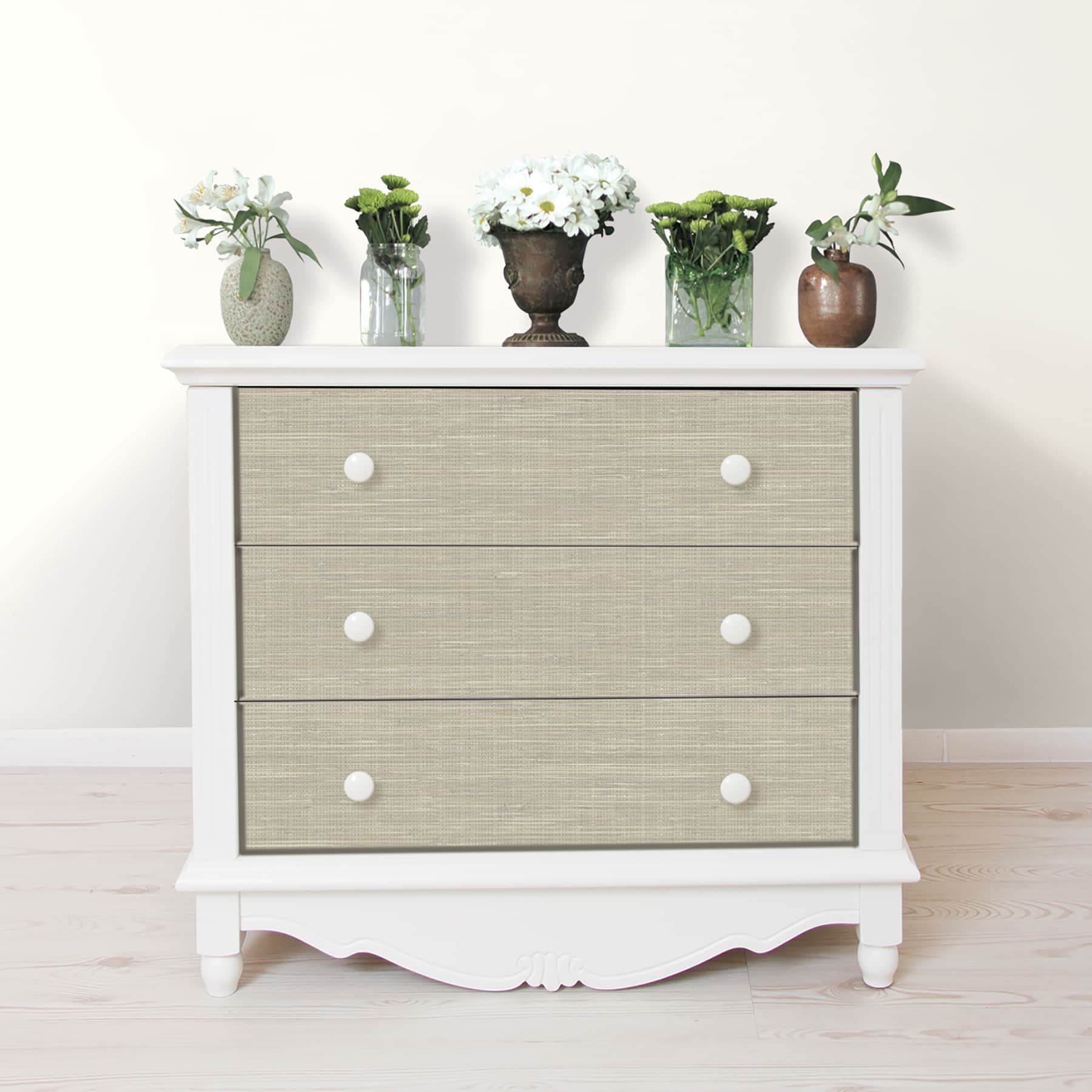 NuWallpaper Wheat Grasscloth Peel & Stick Wallpaper