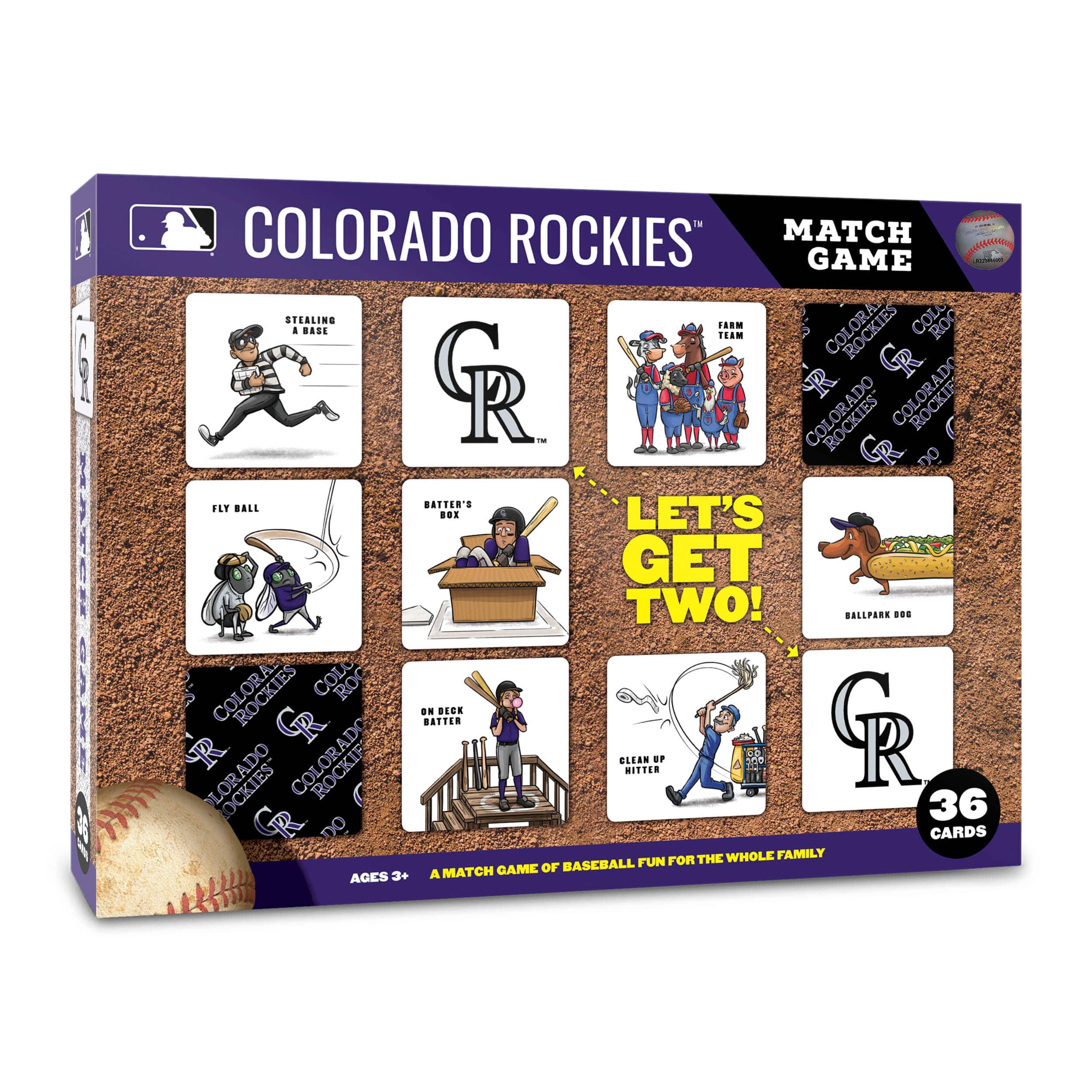 Major League Baseball Licensed Memory Match Game By Youthefan in Colorado Rockies | 2.5" x 2.5" | Michaels®