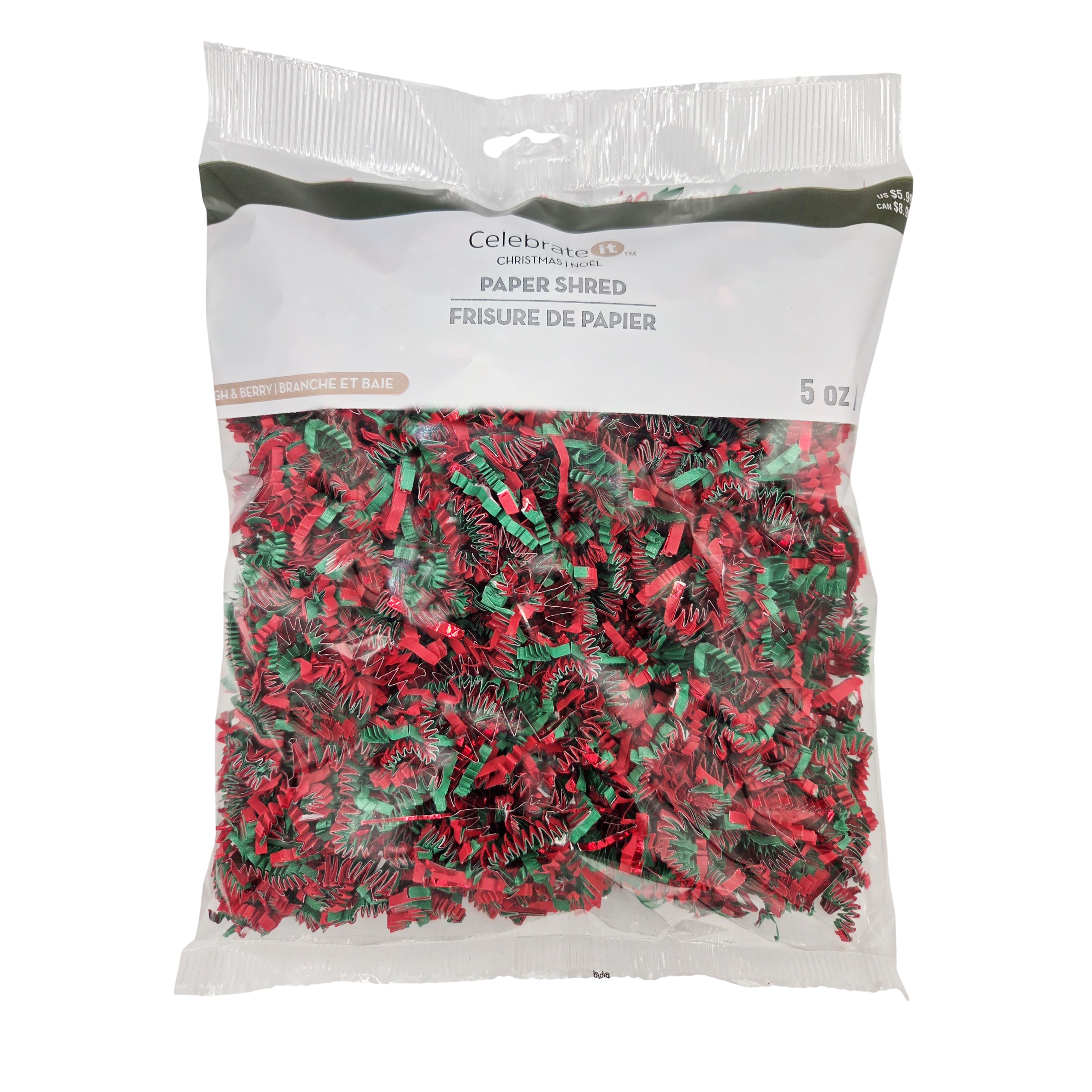 Michaels, 5oz. Red & Green Paper Shred by Celebrate It™ – Category: Shred & Tissue
