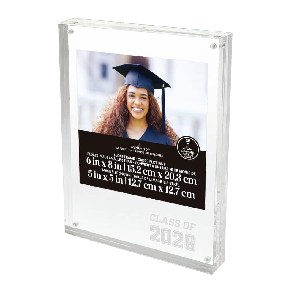 6" x 8" Clear Engravable 2026 Float Frame, Graduation by Ashland®
