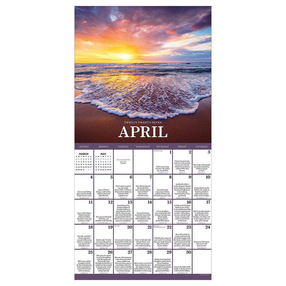 2027 Daily Verse Wall Calendar