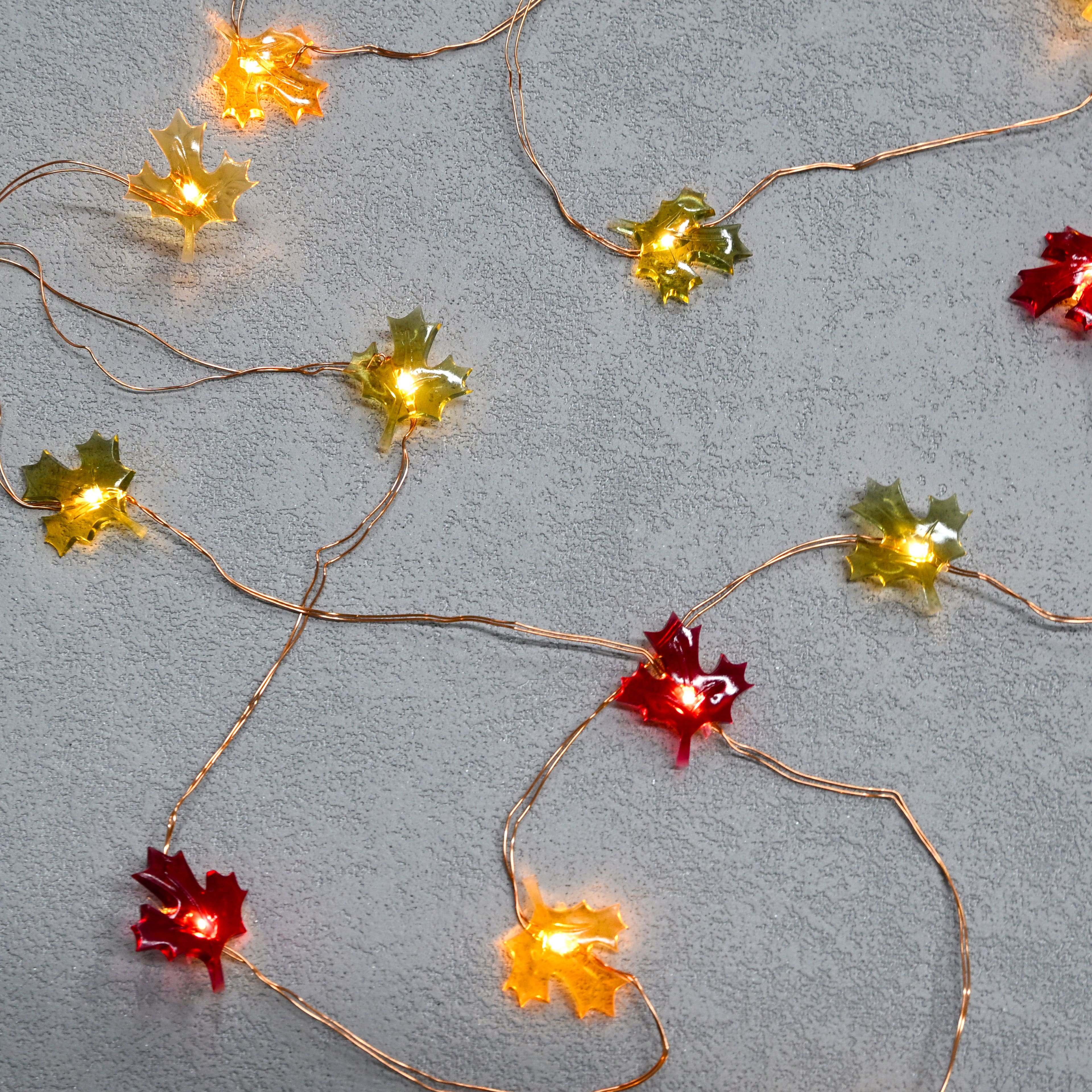 18ct. Maple Leaf Icon LED String Lights by Ashland®