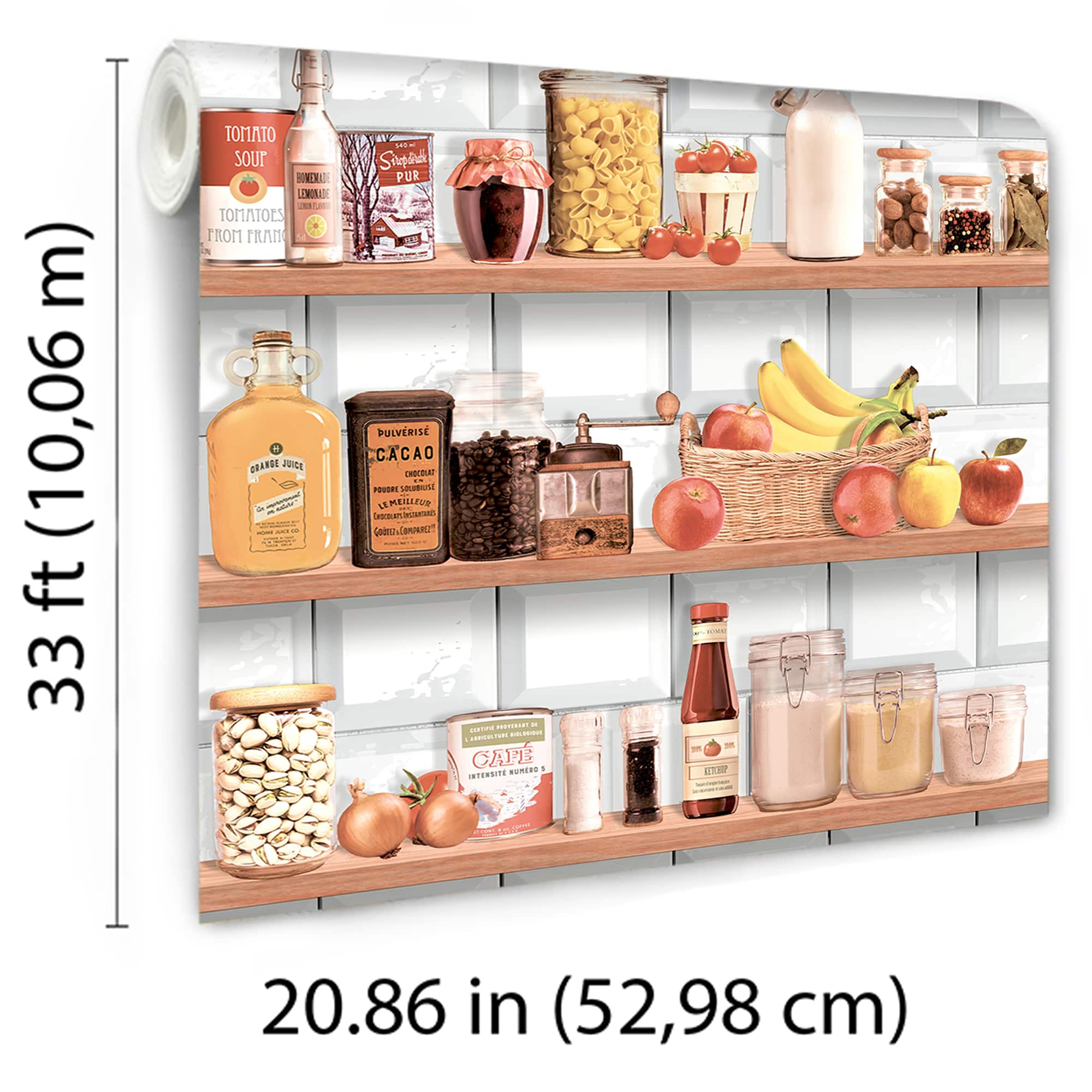 Designs Direct Kitchen Shelf Stories Wallpaper