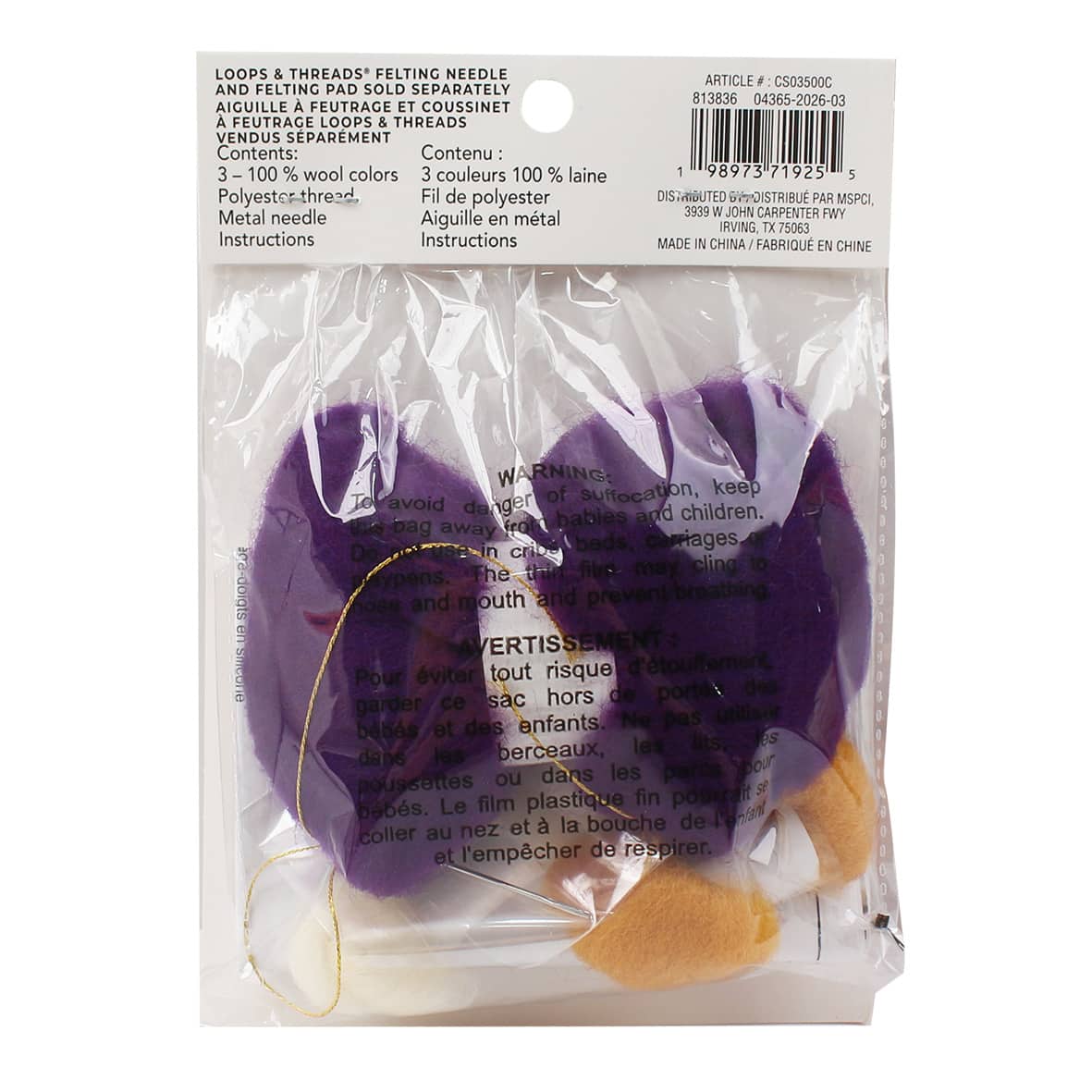 Magical Eye Crystal Ball Halloween Needle Felting Kit by Loops & Threads®