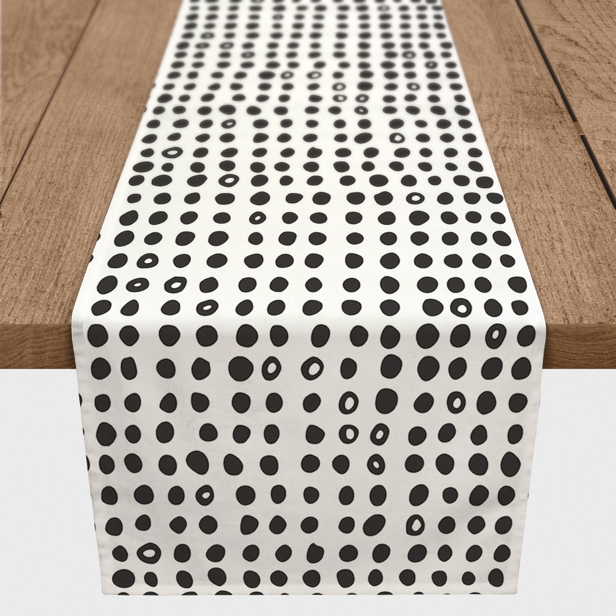 Drawn Dots Indoor/Outdoor Table Runner