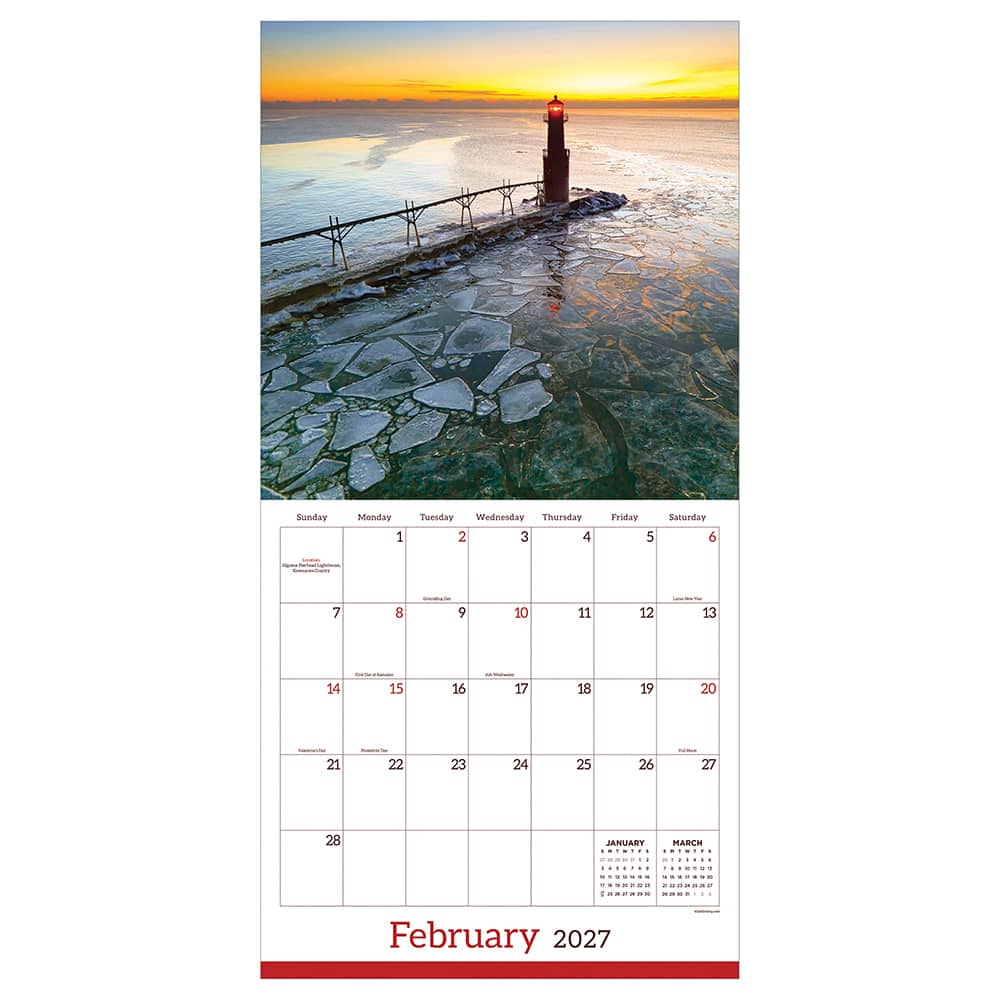 2027 Wisconsin Wall Calendar