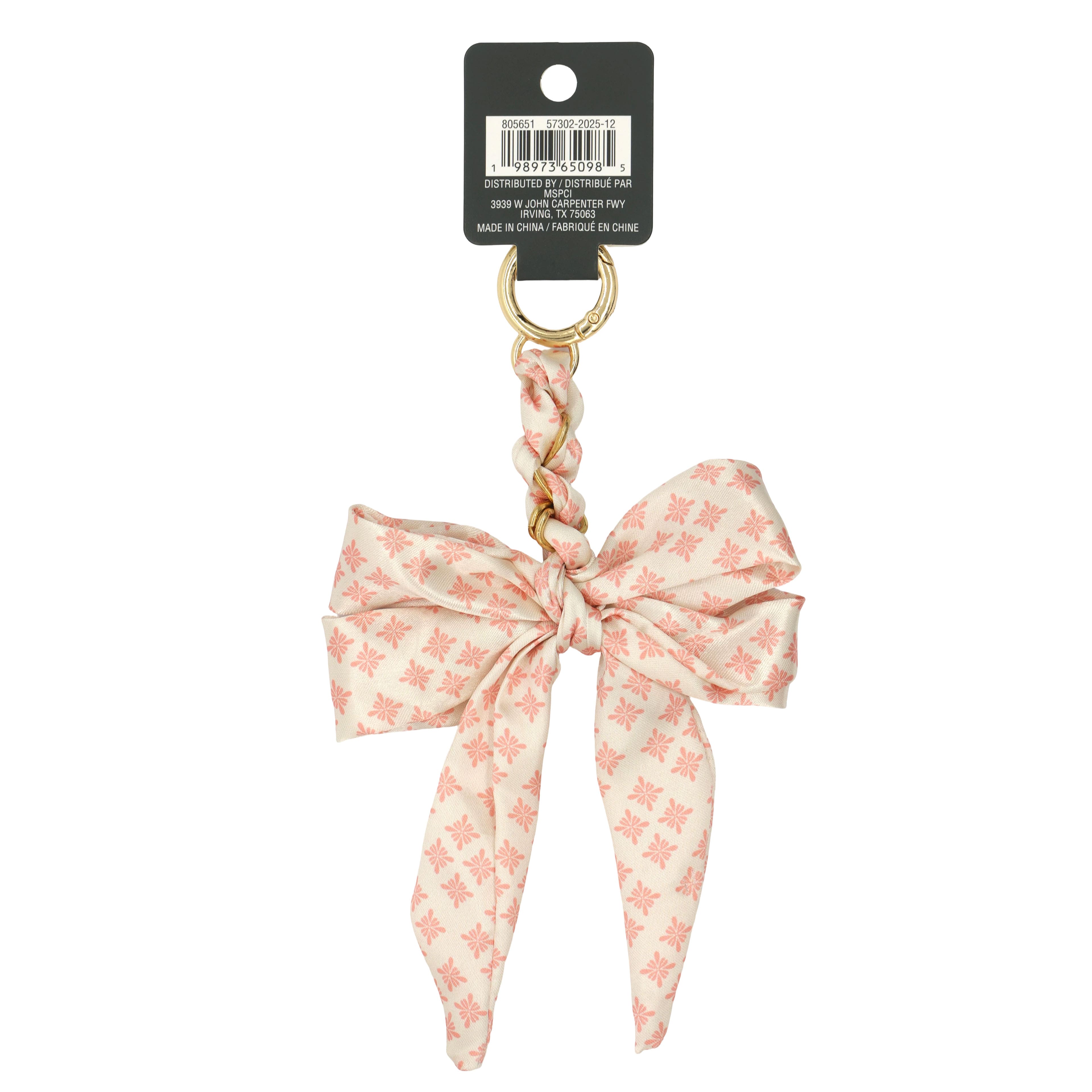 Summer Fashion Floral Splash Bow Bag Charm by Make Market®