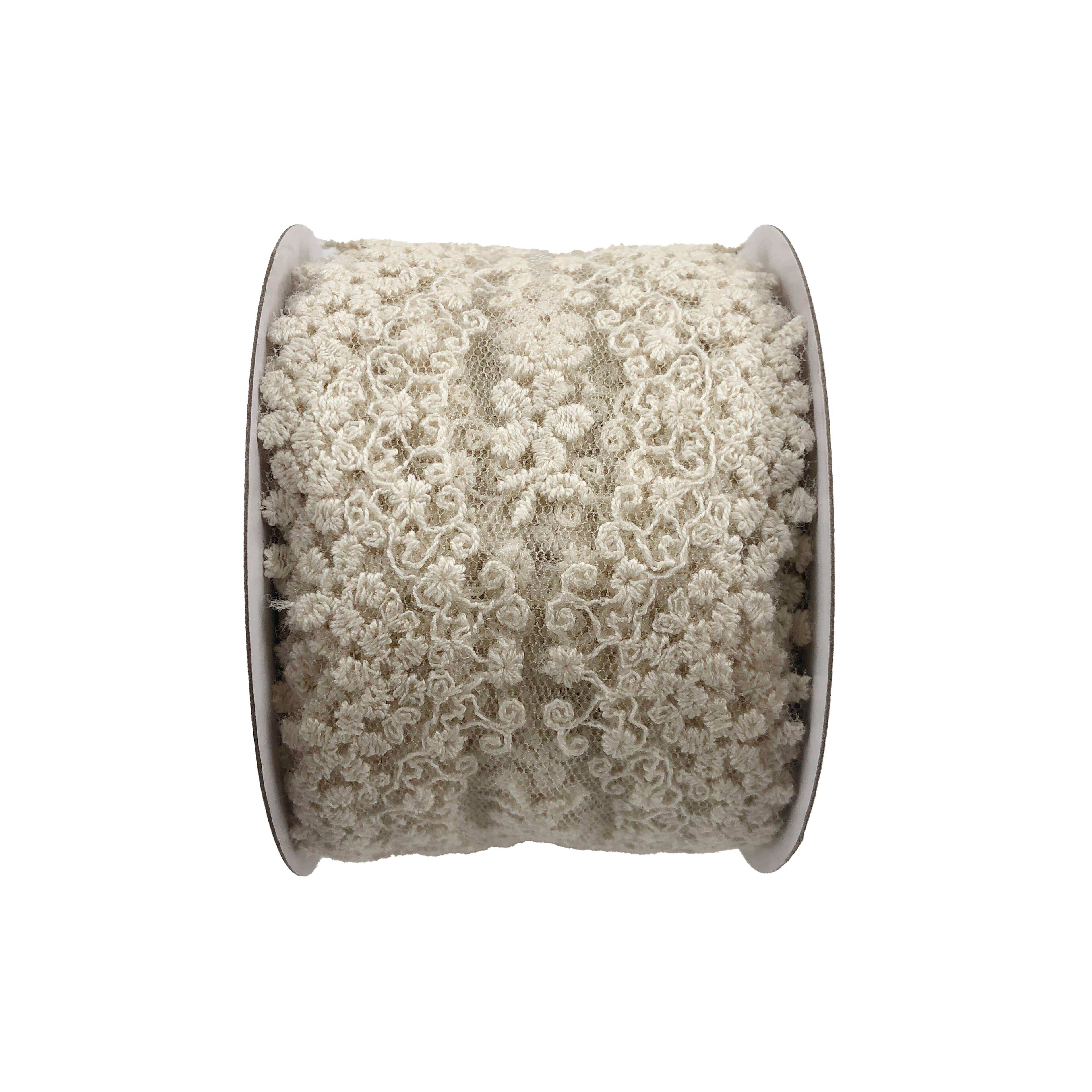 2" x 2yd. Lace Floral Ribbon by Celebrate It®