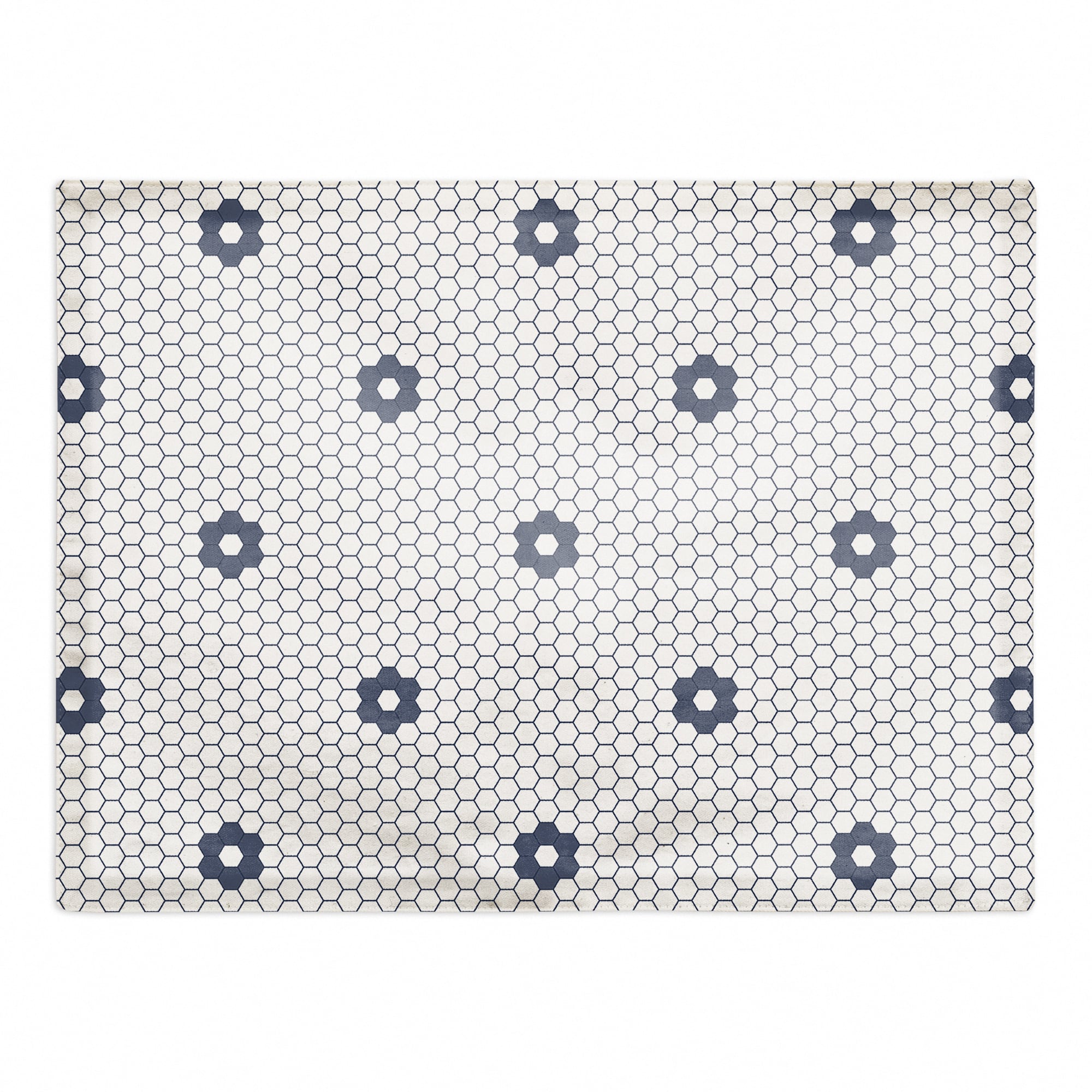 Floral Tile Pattern 18" x 14" Cotton Twill Placemat