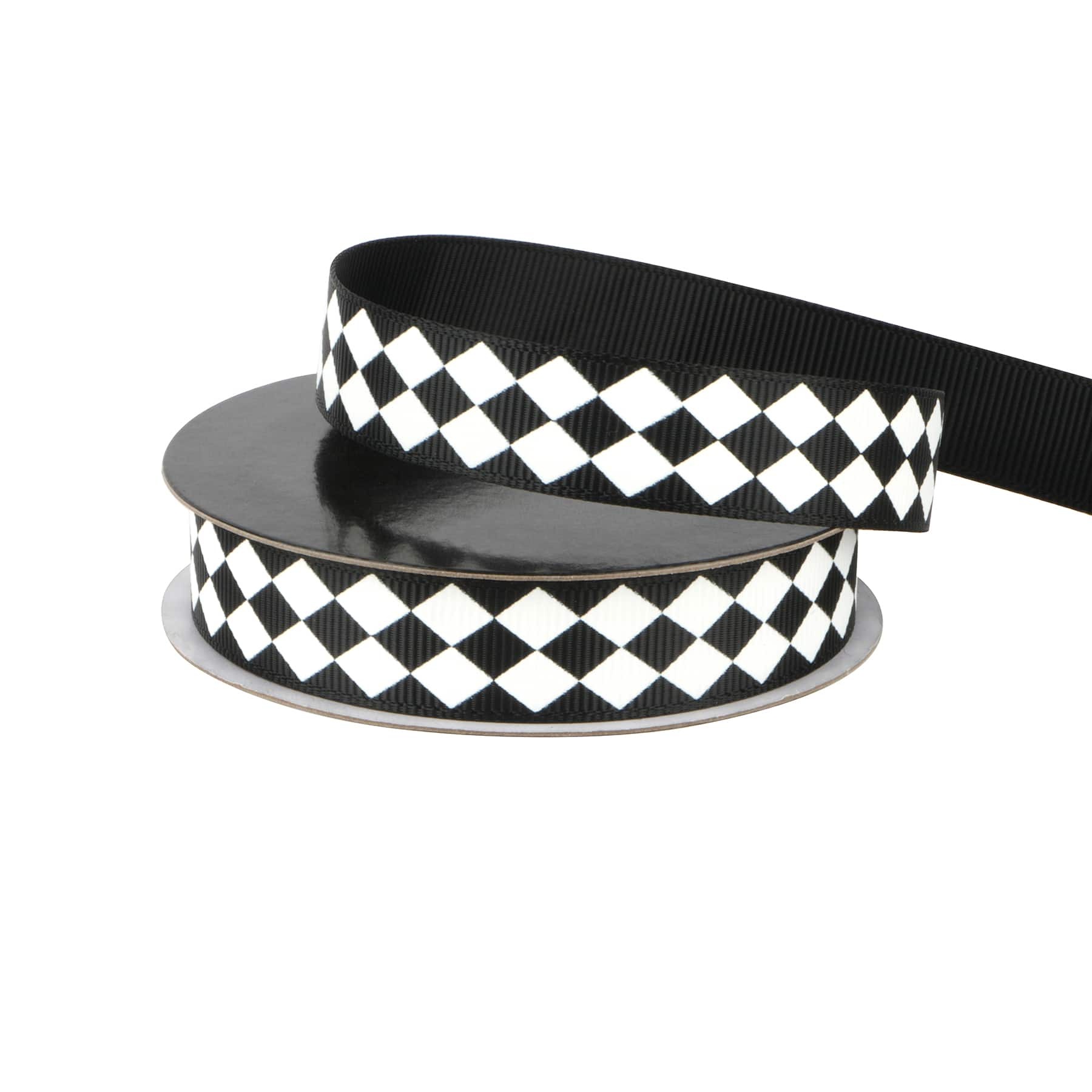 5/8" x 4yd. Black & White Diamond Ribbon by Celebrate It®