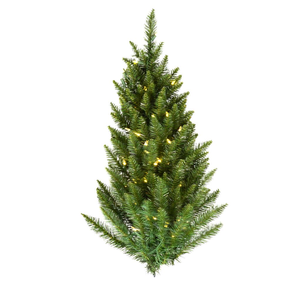 3ft. Pre-Lit Camdon Fir Artificial Christmas Wall Tree, White LED Lights