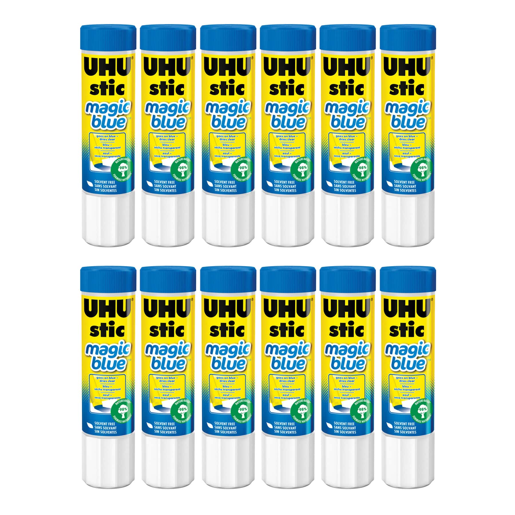 STAEDTLER® Magic Blue Dries Clear UHU Glue Sticks